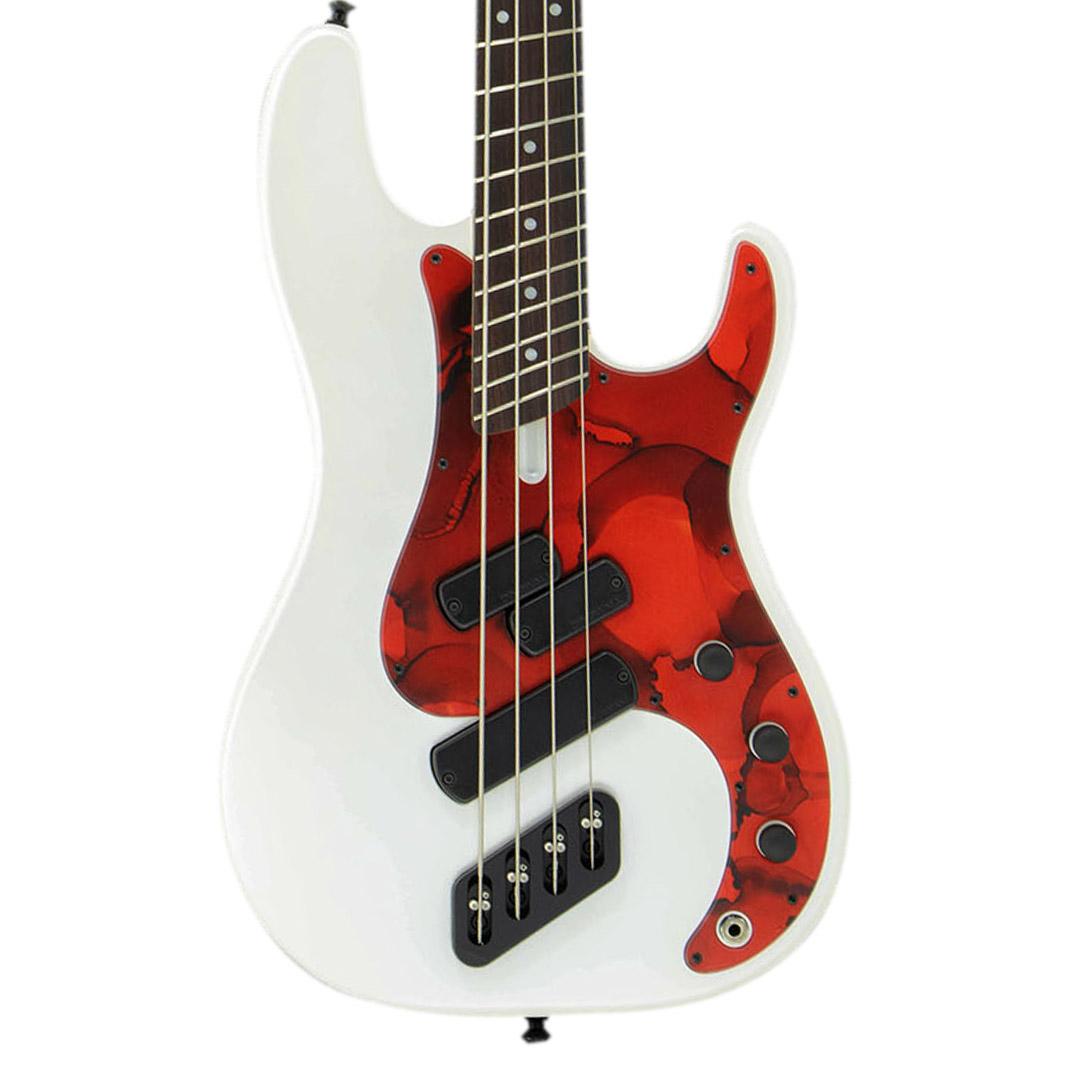 Dingwall SP-1 4-String Bass Guitar in Ducatti White, Rosewood Fretboard - SP1-Matte-Ducati-Pearl-White-w-Pablo-PG-4-String-thumb.jpg