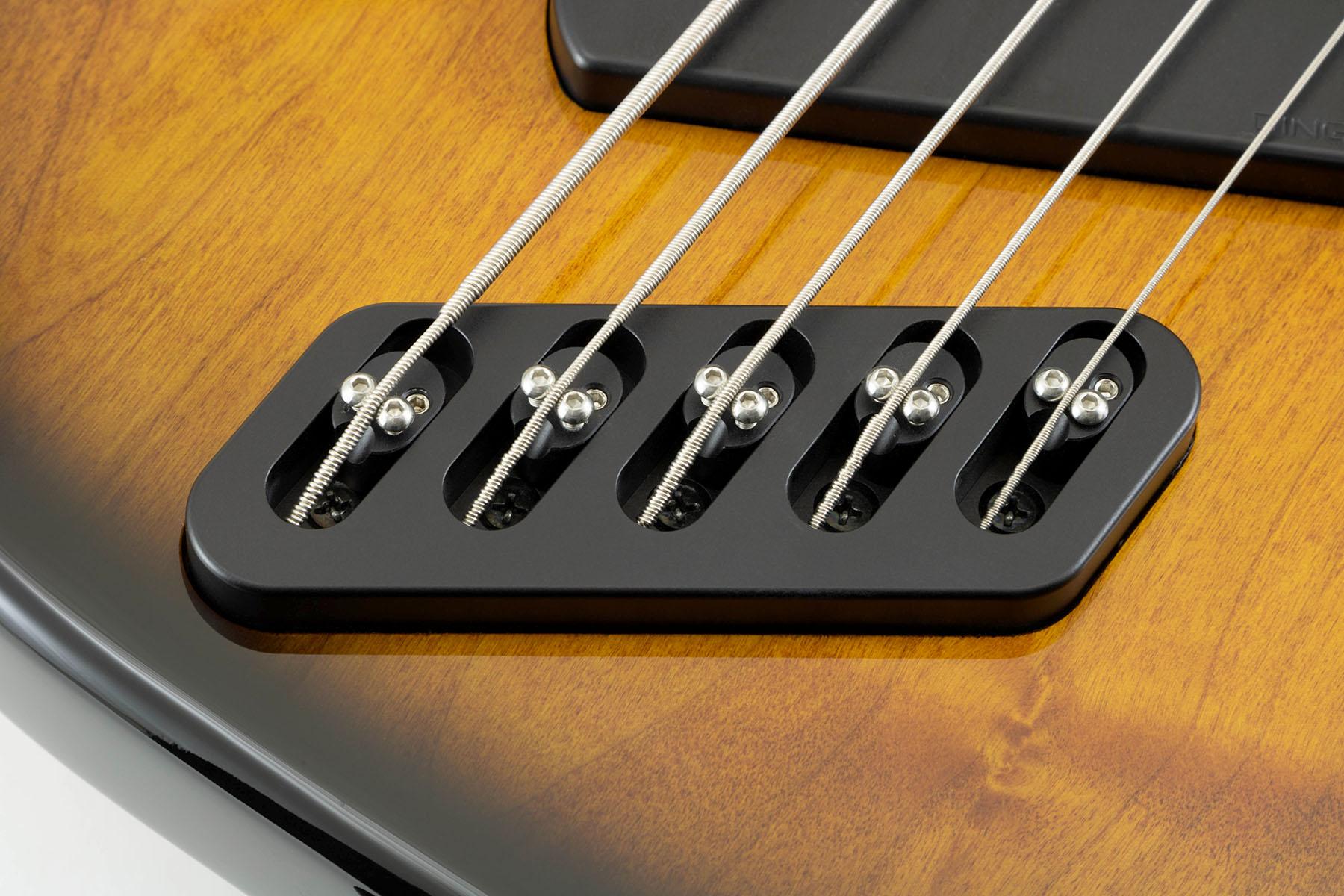 Dingwall SP-1 5-String Bass Guitar in Vintage Burst, Pau Ferro Fretboard - SP1 Gloss Vintageburst w-Matte Cocoa Gold PG 5-String (Shot 4-7).jpg