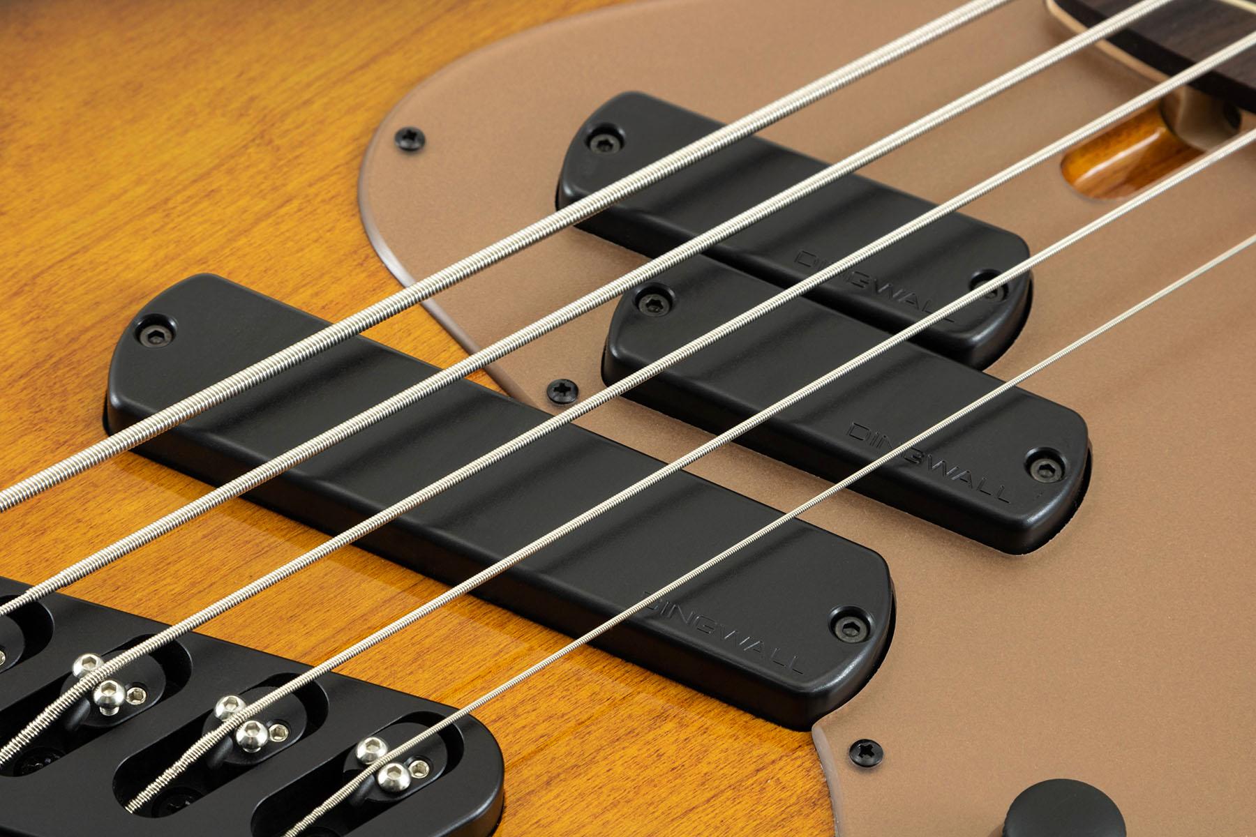 Dingwall SP-1 5-String Bass Guitar in Vintage Burst, Rosewood Fretboard - SP1 Gloss Vintageburst w-Matte Cocoa Gold PG 5-String (Shot 5-7).jpg
