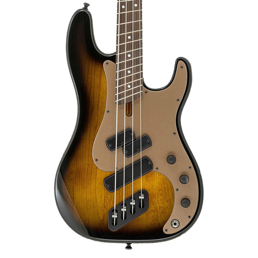 Dingwall SP-1 4-String Bass Guitar in Vintage Burst, Rosewood Fretboard - SP1-Gloss-Vintageburst-w-Matte-Cocoa-Gold-PG-4-String-thumb (1).jpg