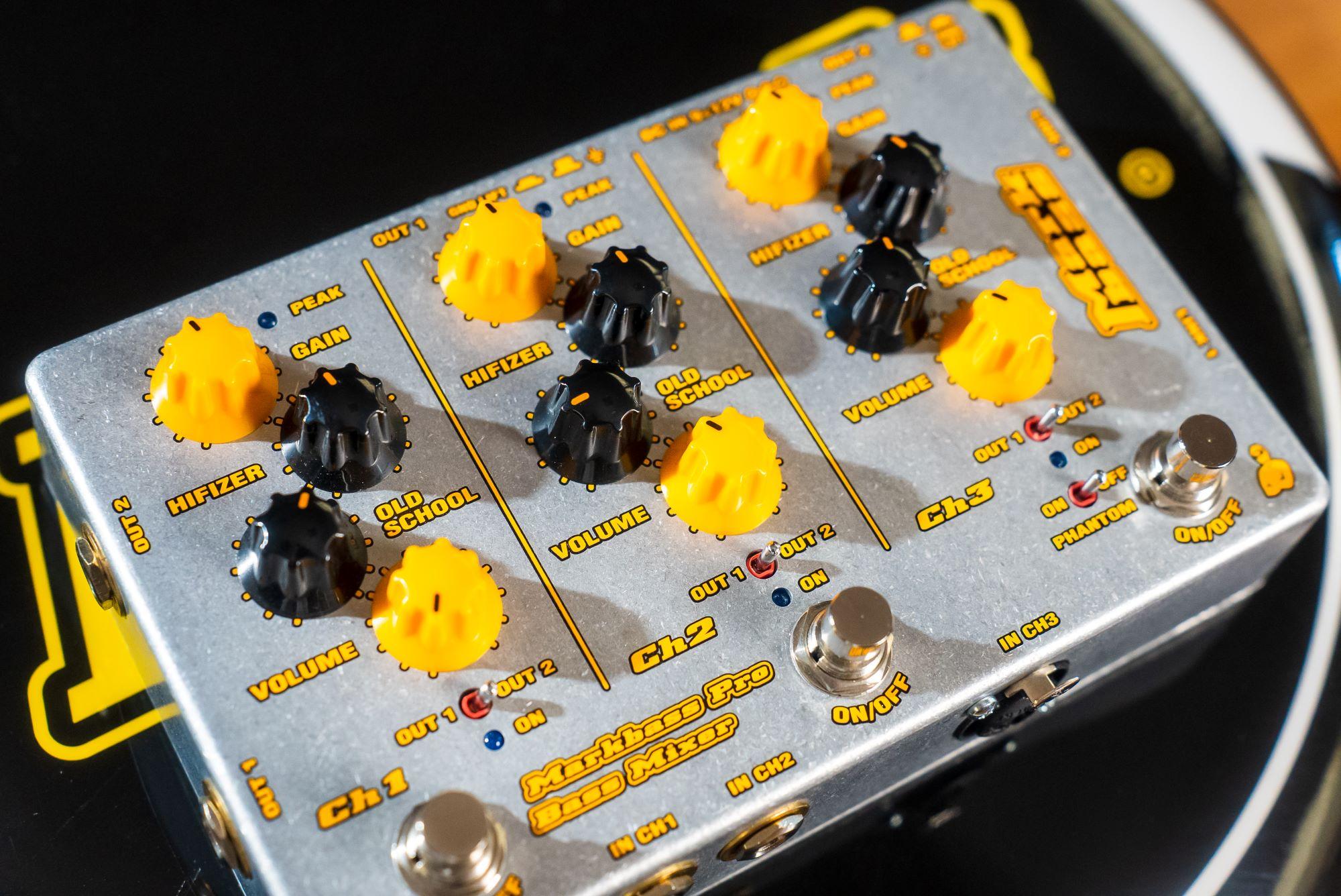 Markbass | MB Pro Bass Mixer | 3-Ch Bass Input Mix w/ EQ - Gsus4