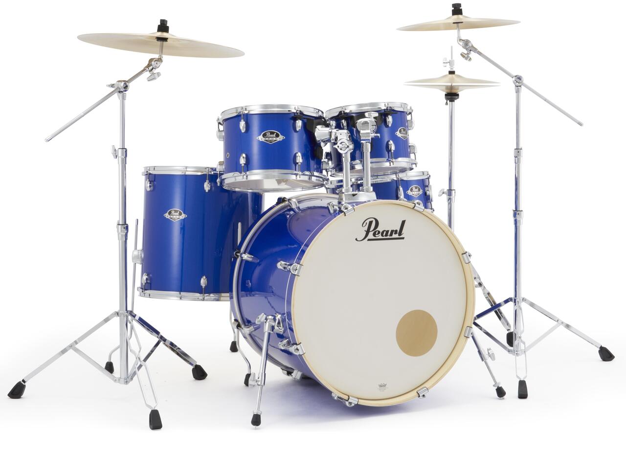 Pearl Export 22" Drum Kit in Midnight Blue inc HWP-834 and PX Cymbal Pack - EXX725SPNC Export Series 863 Midnight Blue(2).jpg