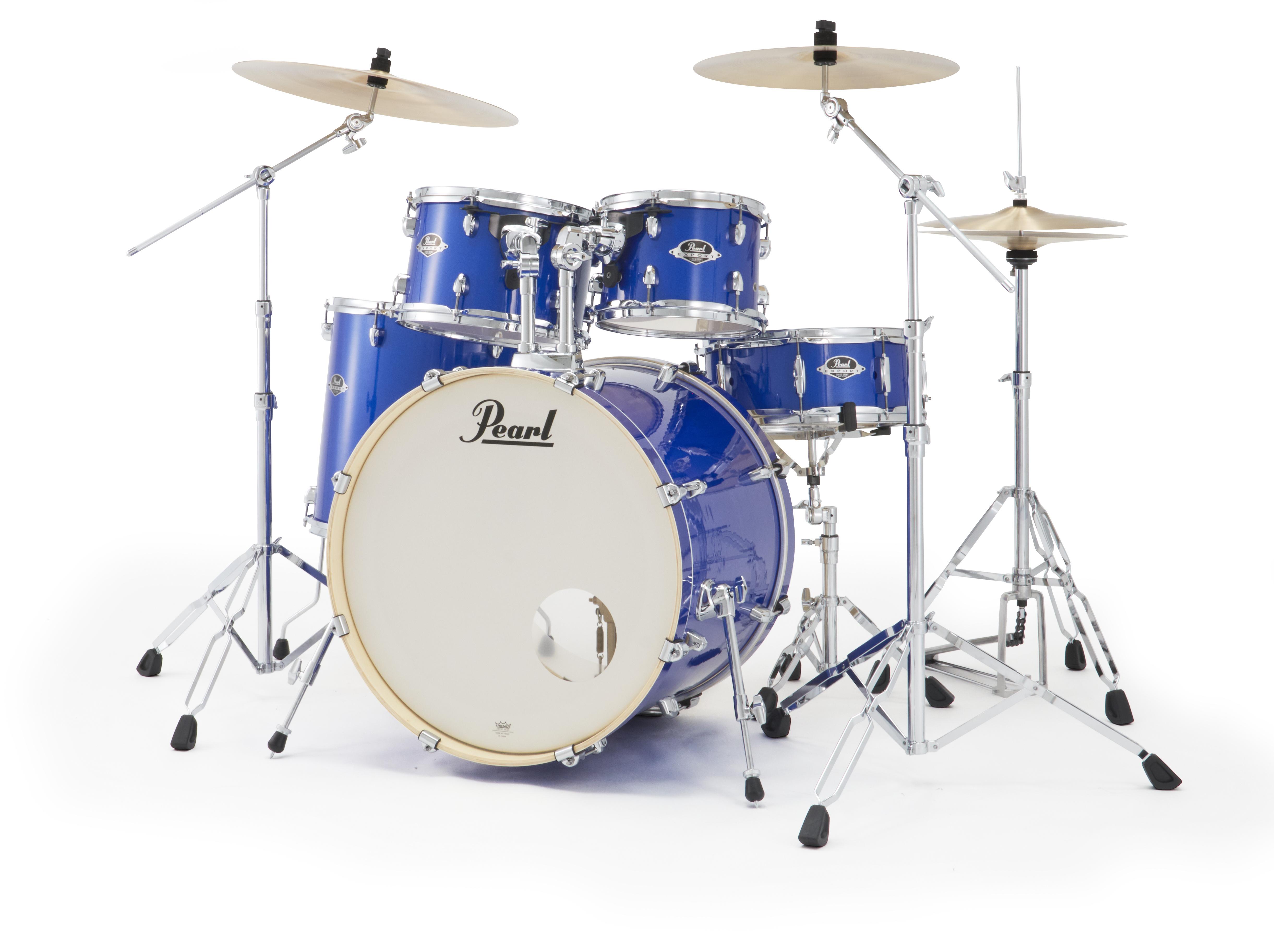 Pearl Export 20" Drum Kit in Midnight Blue inc HWP-834 and PX Cymbals - EXX725SPNC Export Series 863 Midnight Blue(1).jpg