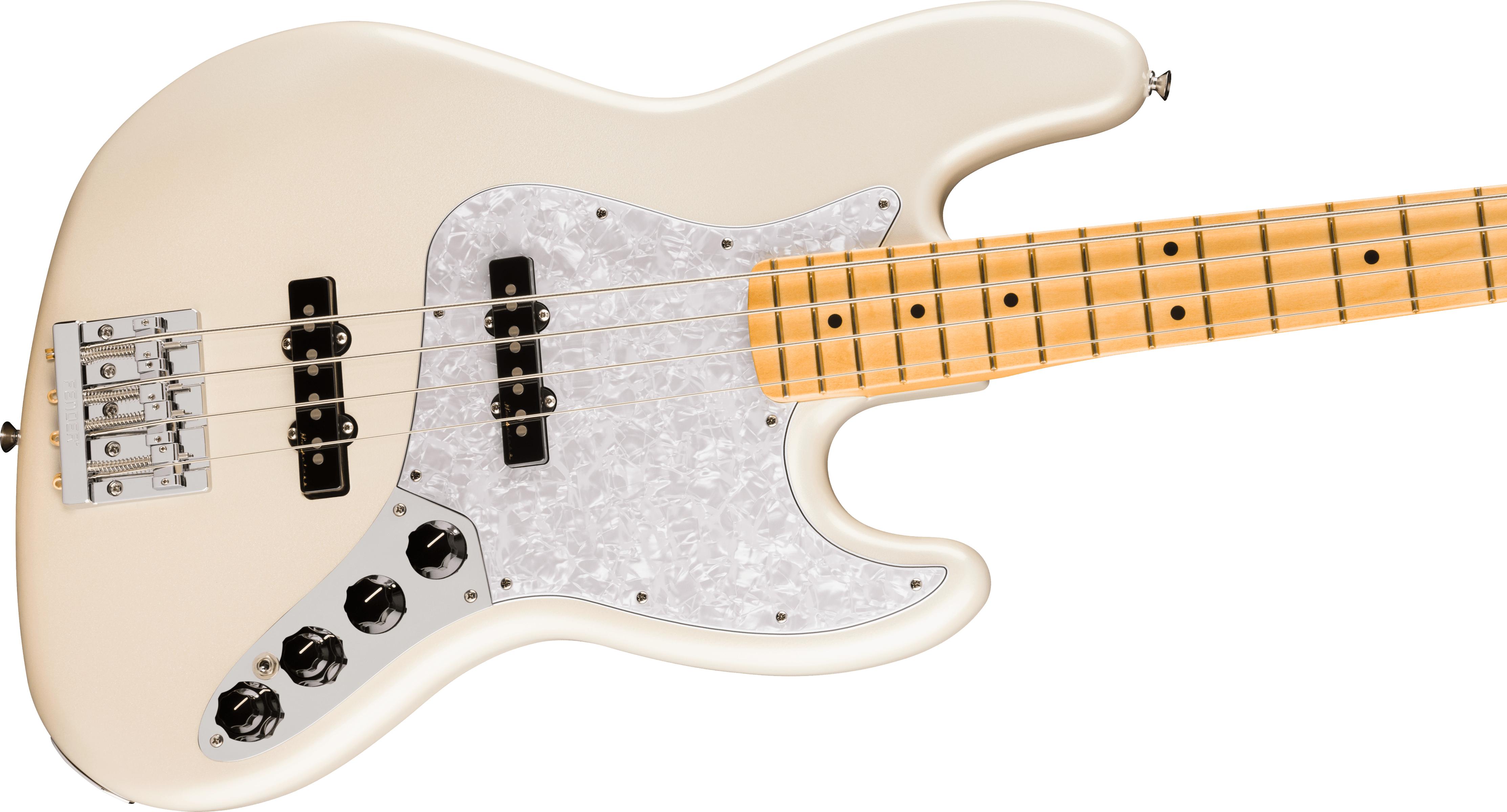 Fender Player II Modified Jazz Bass Guitar in Olympic Pearl