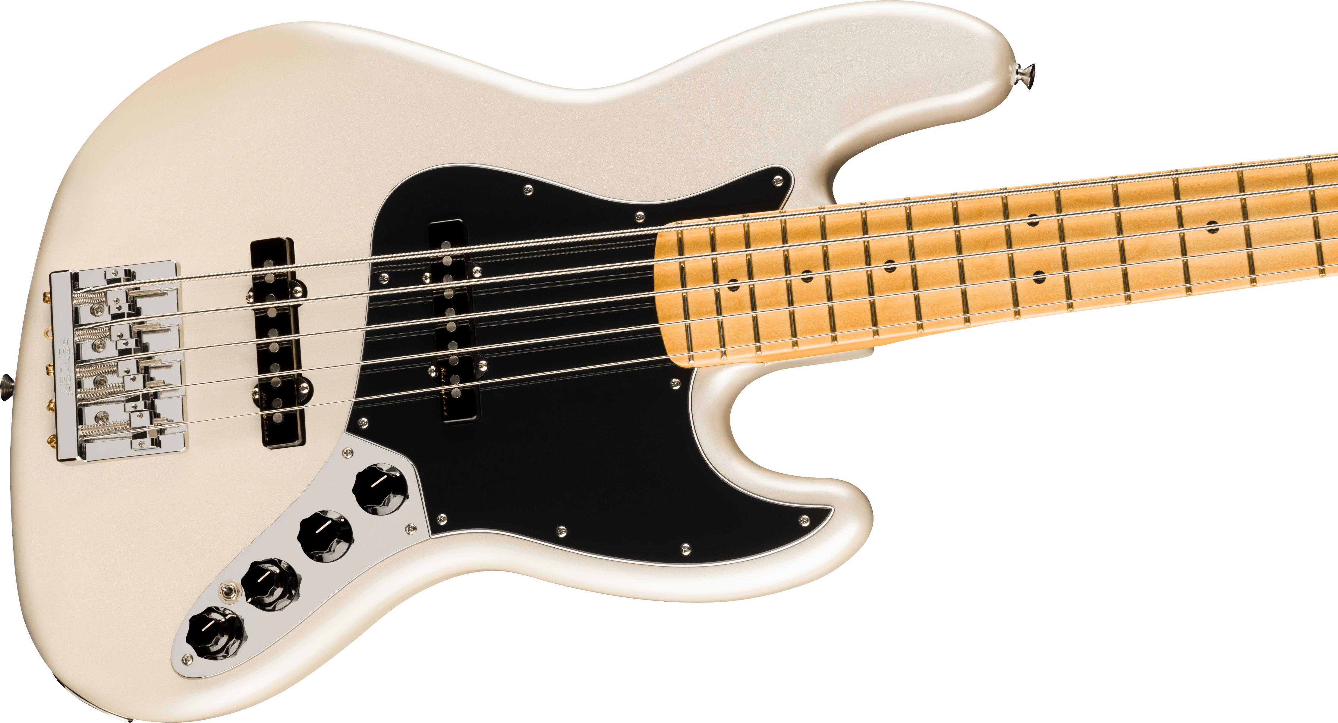 Fender Player II Modified Jazz Bass Guitar V in Olympic Pearl