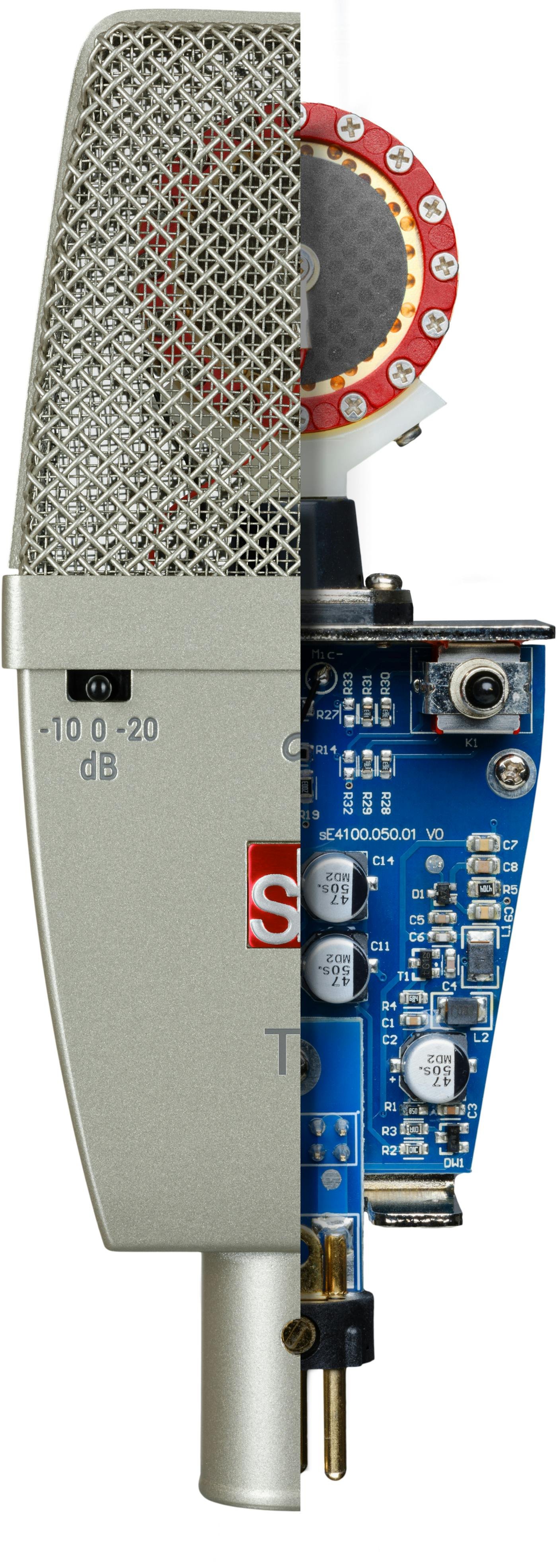 sE Electronics T1, LDC, Titanium Capsule, Cardioid Condenser Microphone - SET1-MIC-sE-Electronics_T1_Cutaway.jpg