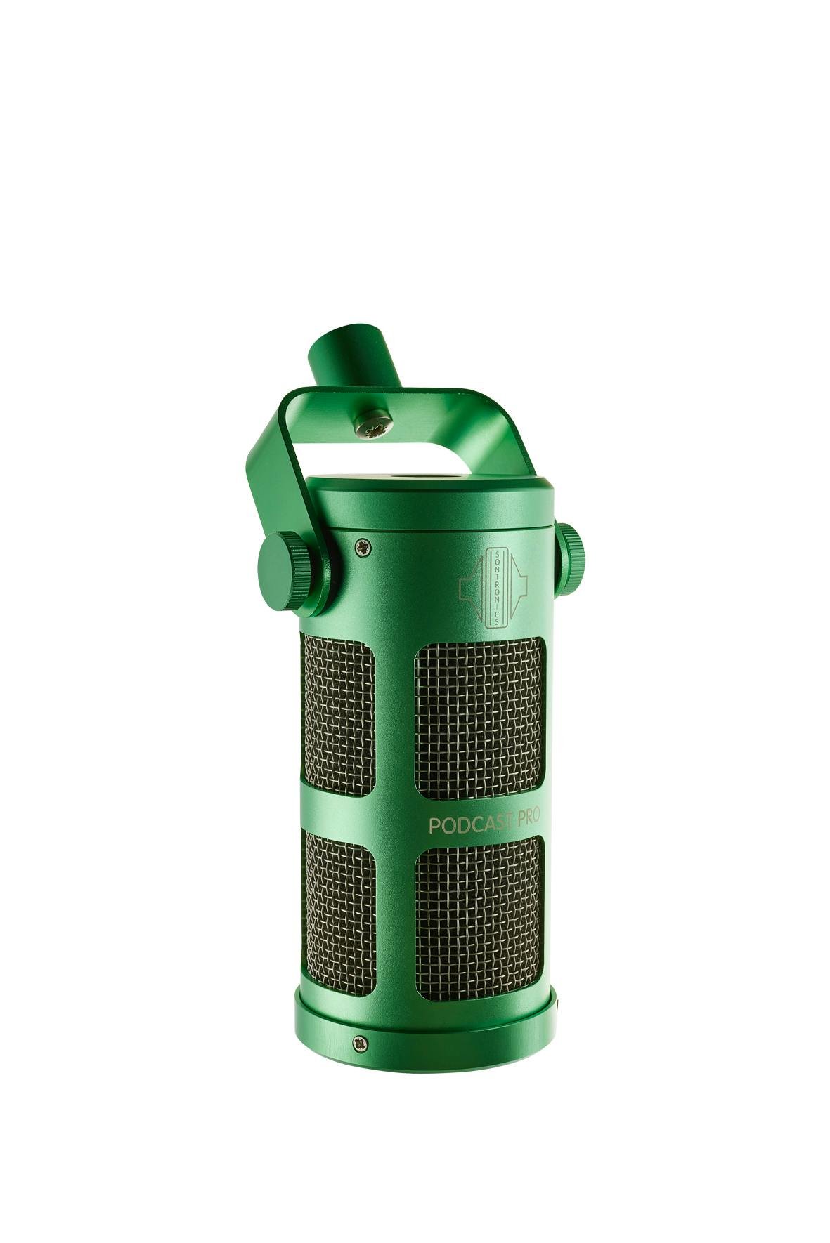 Sontronics Podcast Pro Dynamic Microphone in Green - 433349-sontronics_podcastpro_green_left.jpg