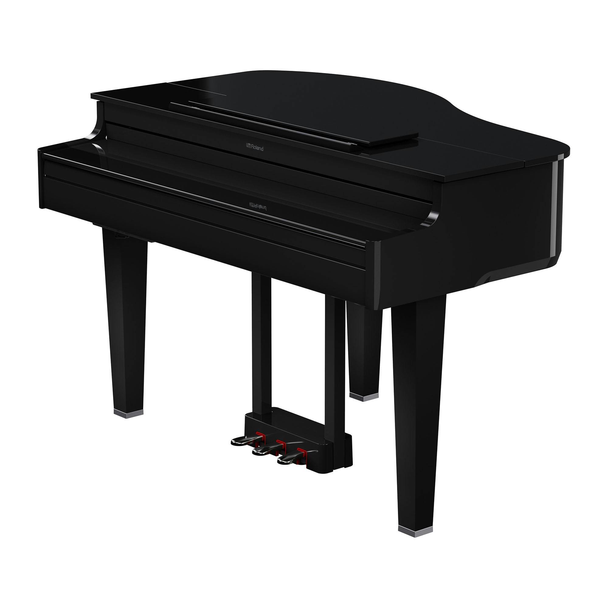 Roland GP6 Digital Mini-Grand Piano in Polished Ebony - GP-6-PE-GP-6_DR2.jpg