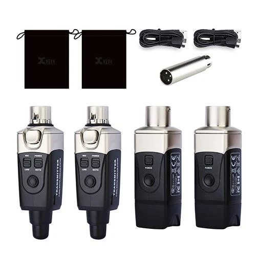 Xvive Dual Wireless Audio System For Audio Xlr - Black - XU3D (6).jpg