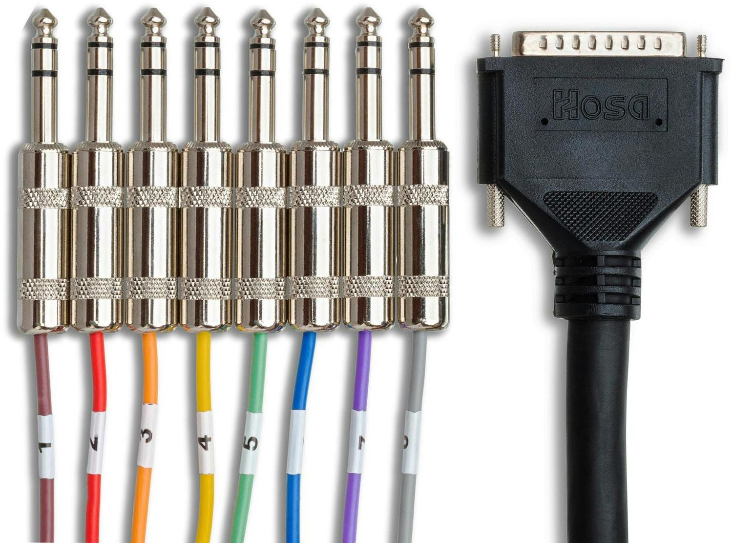 Hosa DB25 to 8 X TRS Jack Loom - 3 Metre - DTP-803-DTP-800-Connector-Jack.jpg