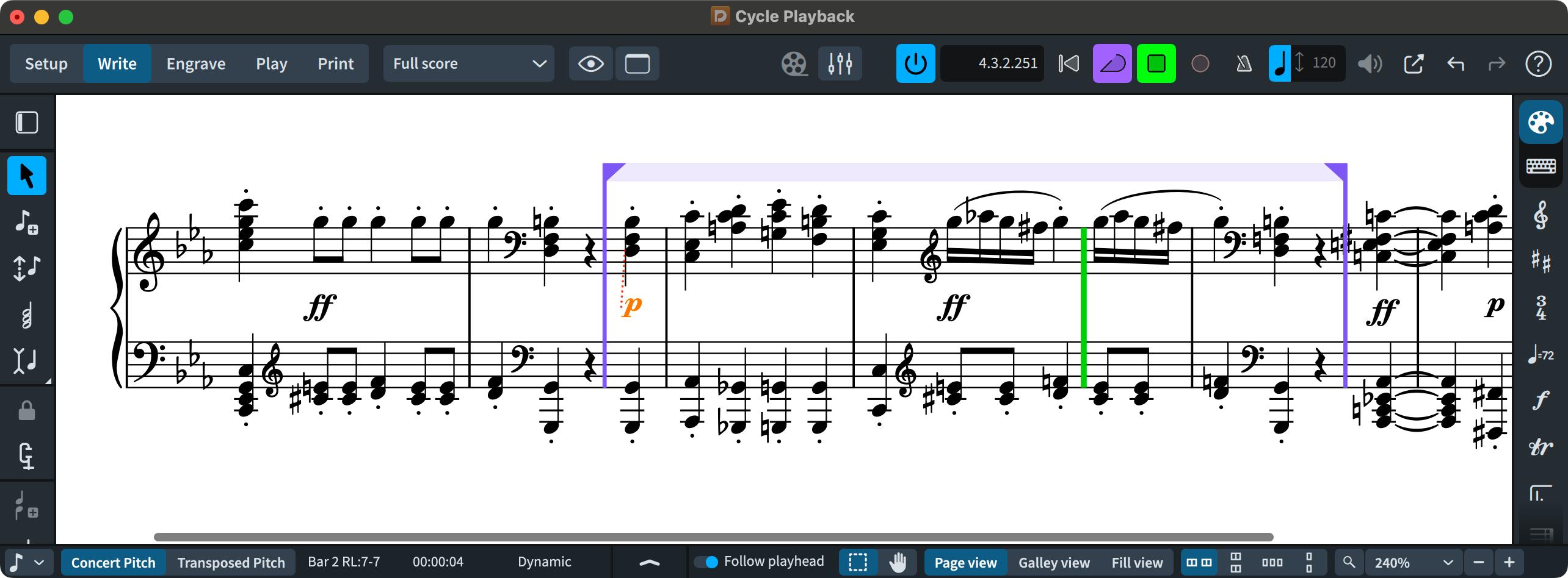Steinberg Dorico 6 Notation Software - Elements - Cycle Playback.jpg