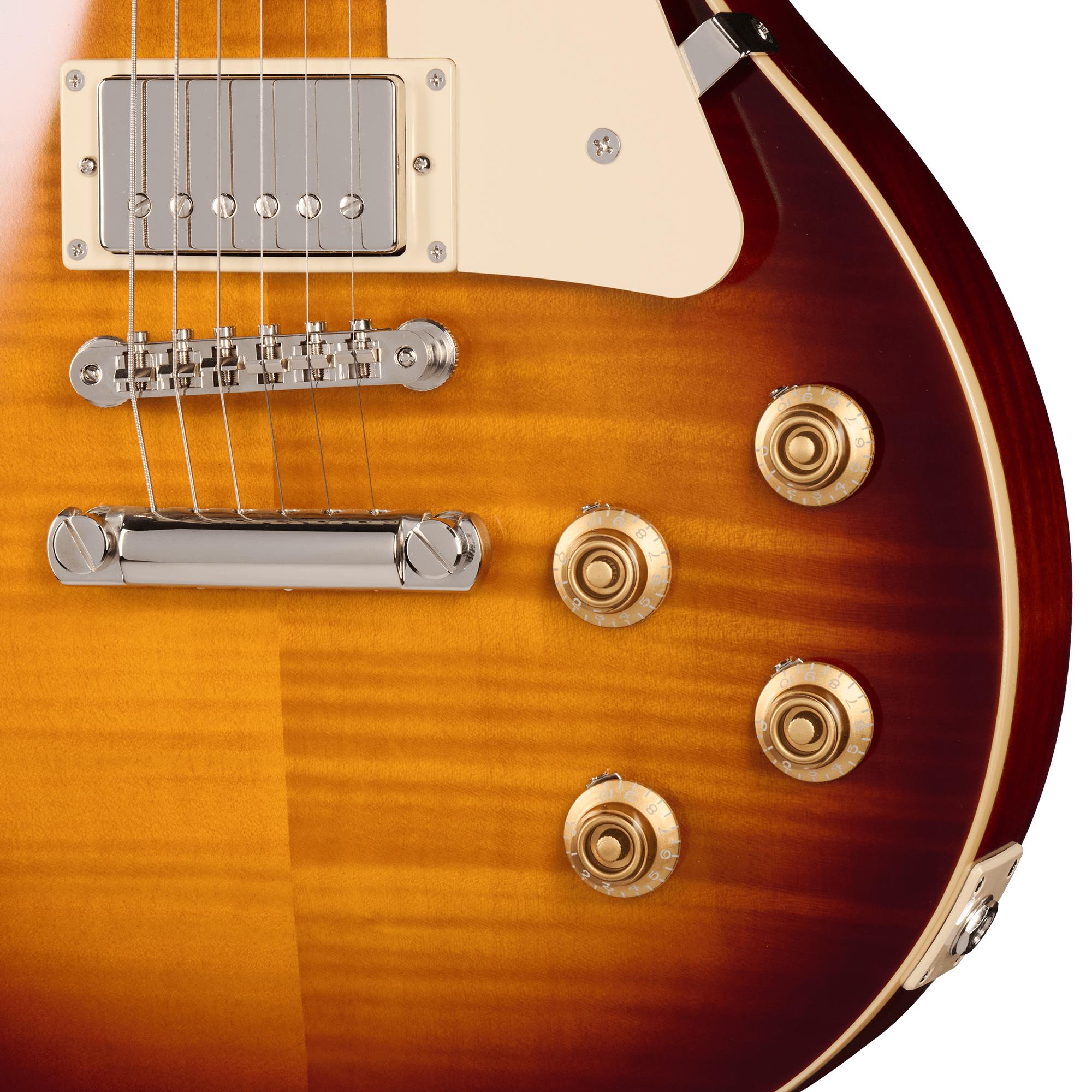 Epiphone Inspired by Gibson Custom 1959 Les Paul Standard Reissue Electric Guitar in Washed Bourbon Burst - ECLPR9WBNH1_knobs-min.jpg