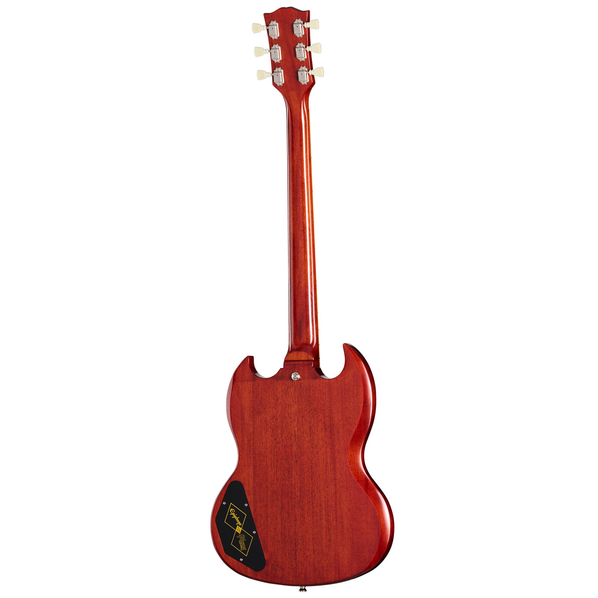 Epiphone Inspired by Gibson Custom 1964 SG Standard Reissue Electric Guitar with Maestro Vibrola in Cherry Red - ECSGR4CHNH1_back.jpg