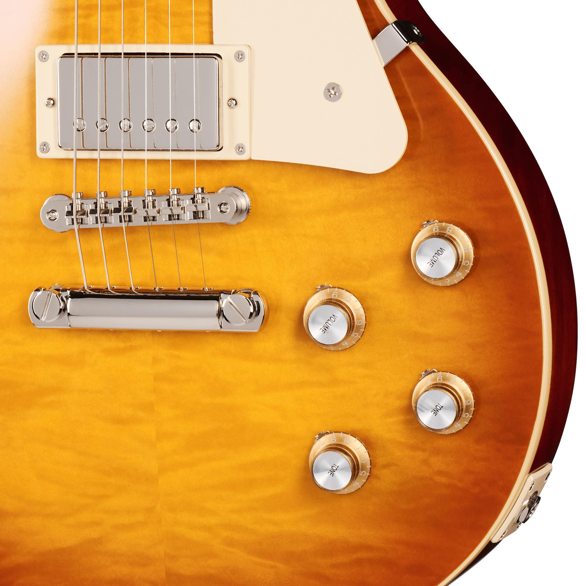 Epiphone Inspired by Gibson Custom 1960 Les Paul Standard Reissue Electric Guitar in Iced Tea Burst - ECLPR0ITNH1_knobs-min.jpg
