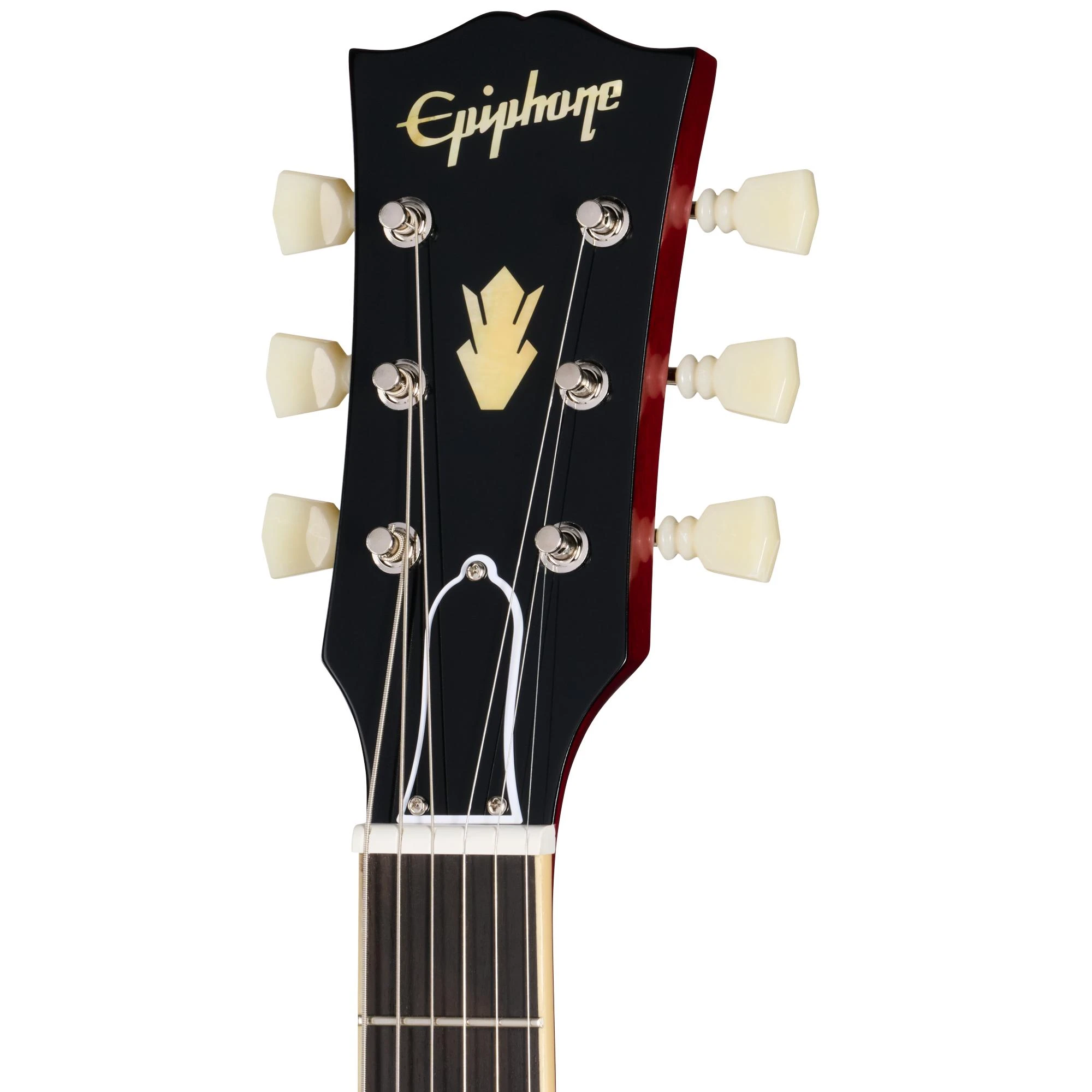 Epiphone Inspired by Gibson Custom 1962 ES-335 Reissue Semi-Hollow Electric Guitar in Sixties Cherry - EC335R2SCNH1_3_Headstock.jpg