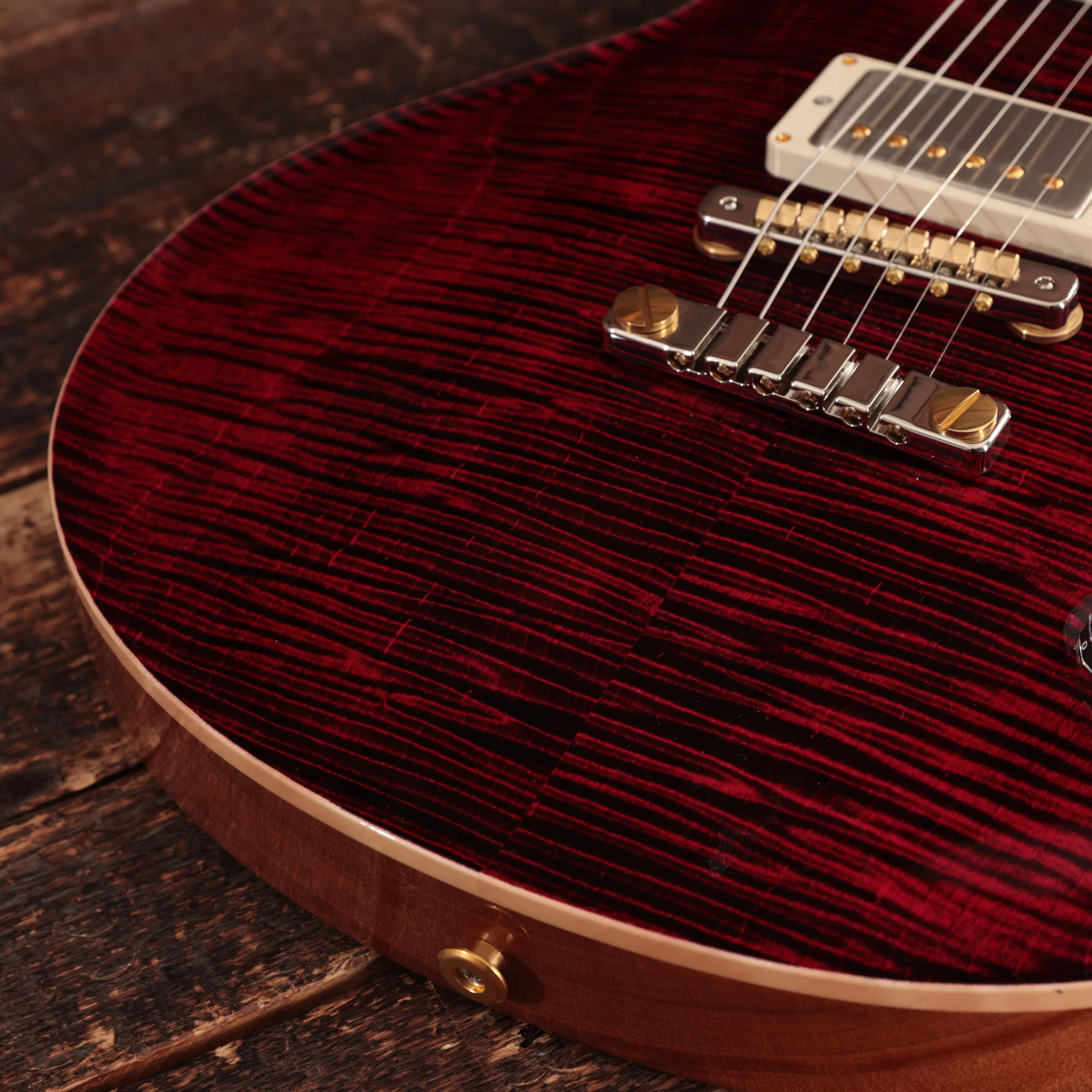 PRS McCarty 594 Singlecut 10-Top Electric Guitar in Red Tiger - 0392931 (10).jpg