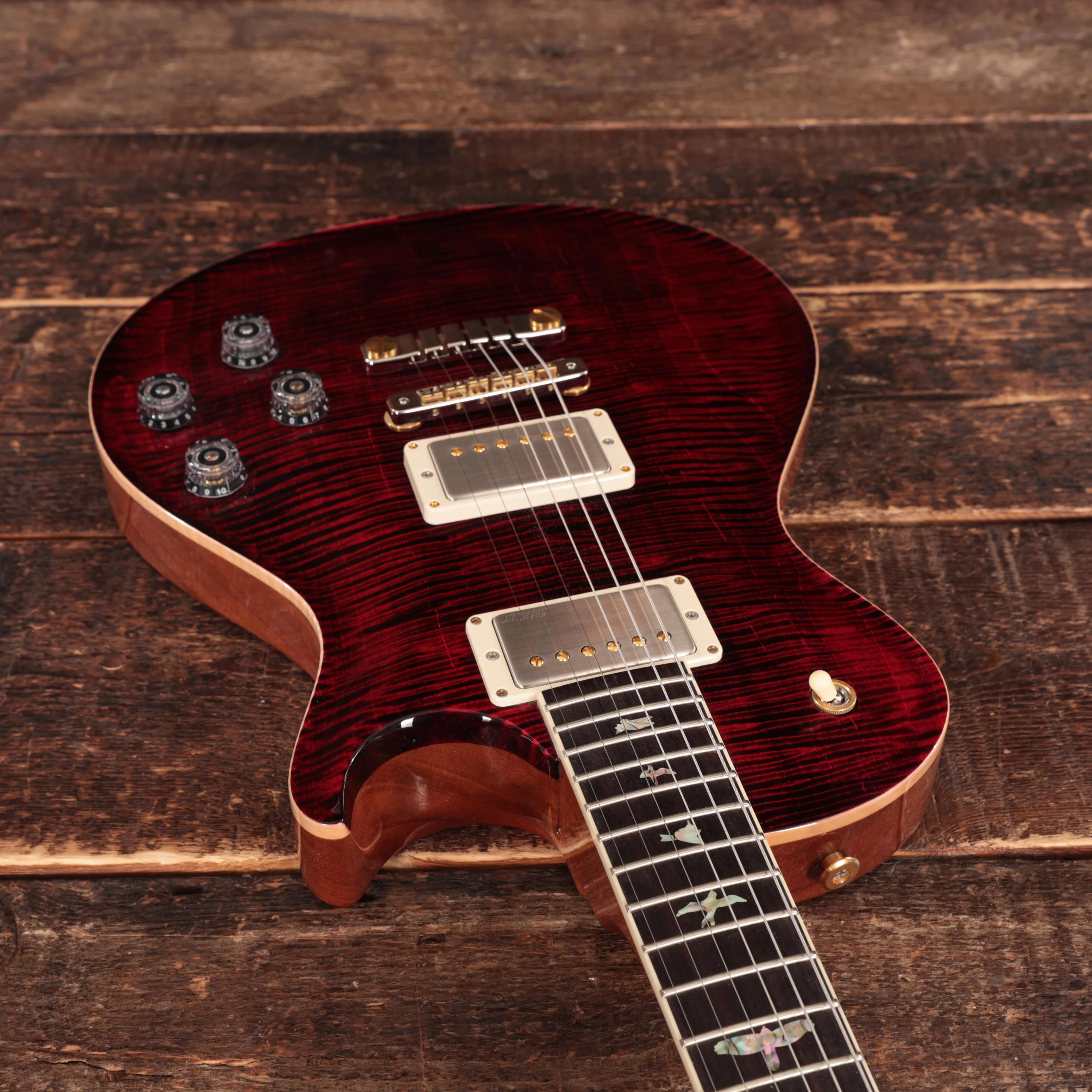 PRS McCarty 594 Singlecut 10-Top Electric Guitar in Red Tiger - 0392931 (13).jpg