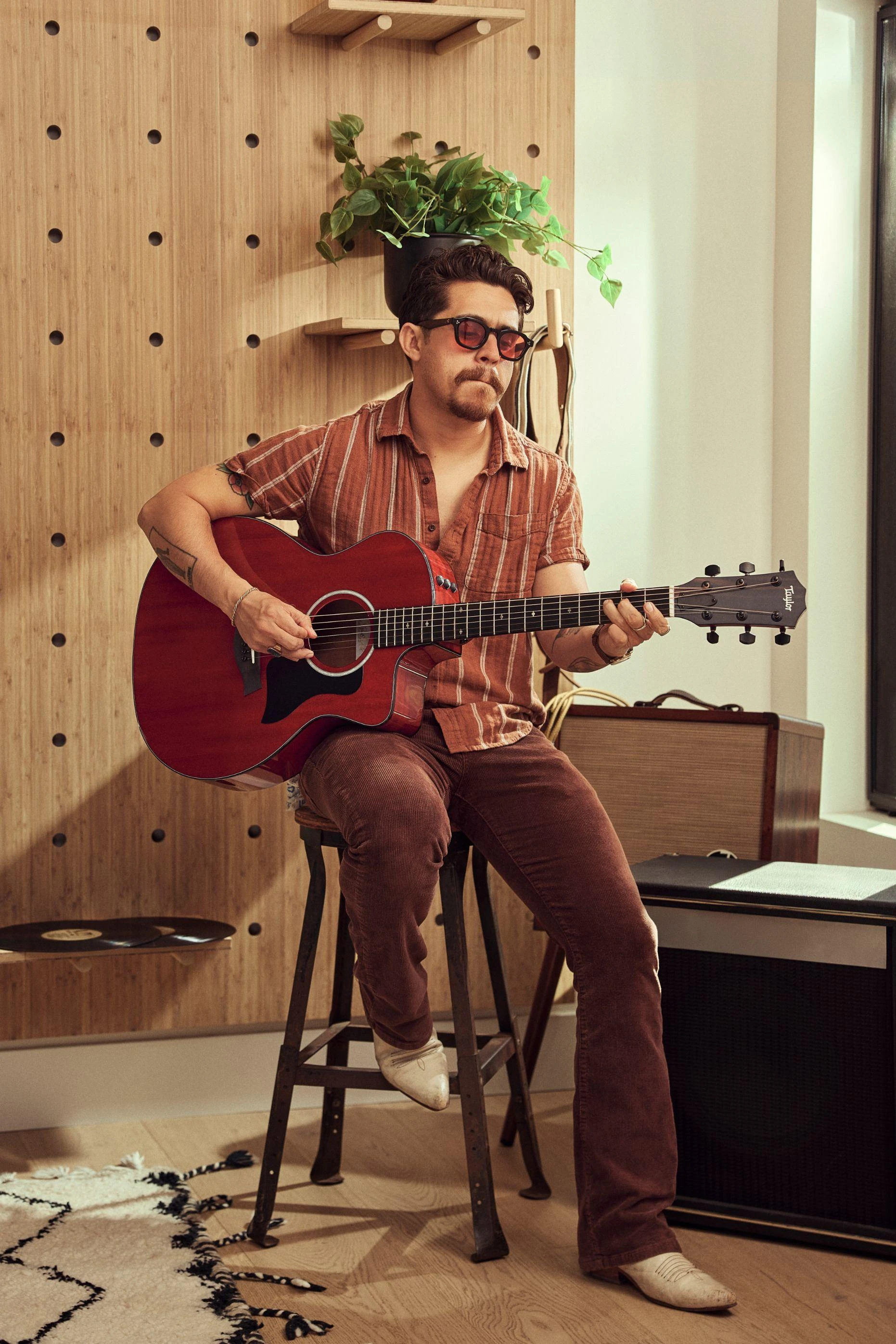 Taylor 224ce Special Edition Electro Acoustic in Trans Red - 224CE-RED (1).jpg