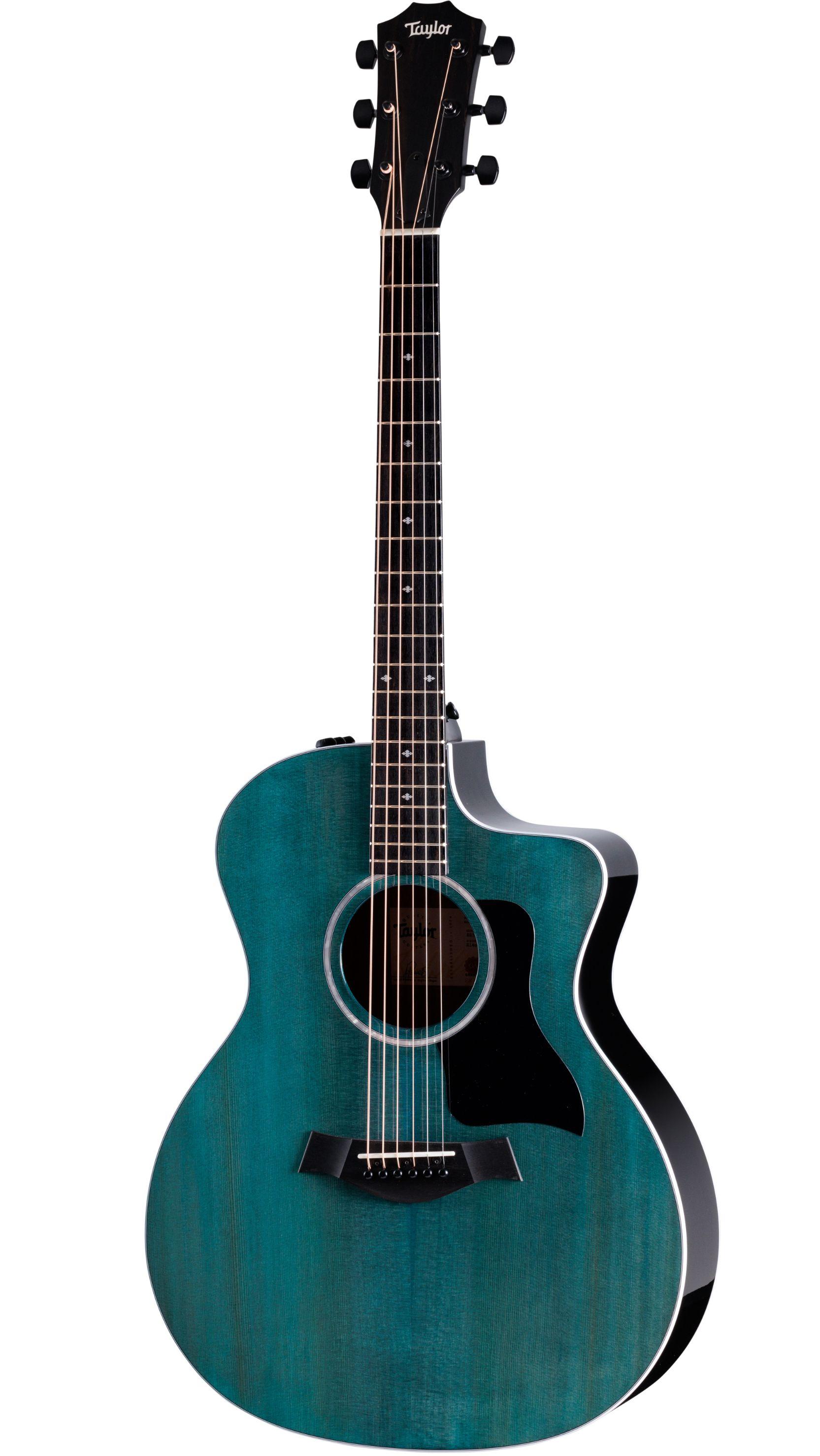 Taylor 214ce Special Edition Electro Acoustic Guitar In Trans Blue - 214CE-BLUE (2).jpg