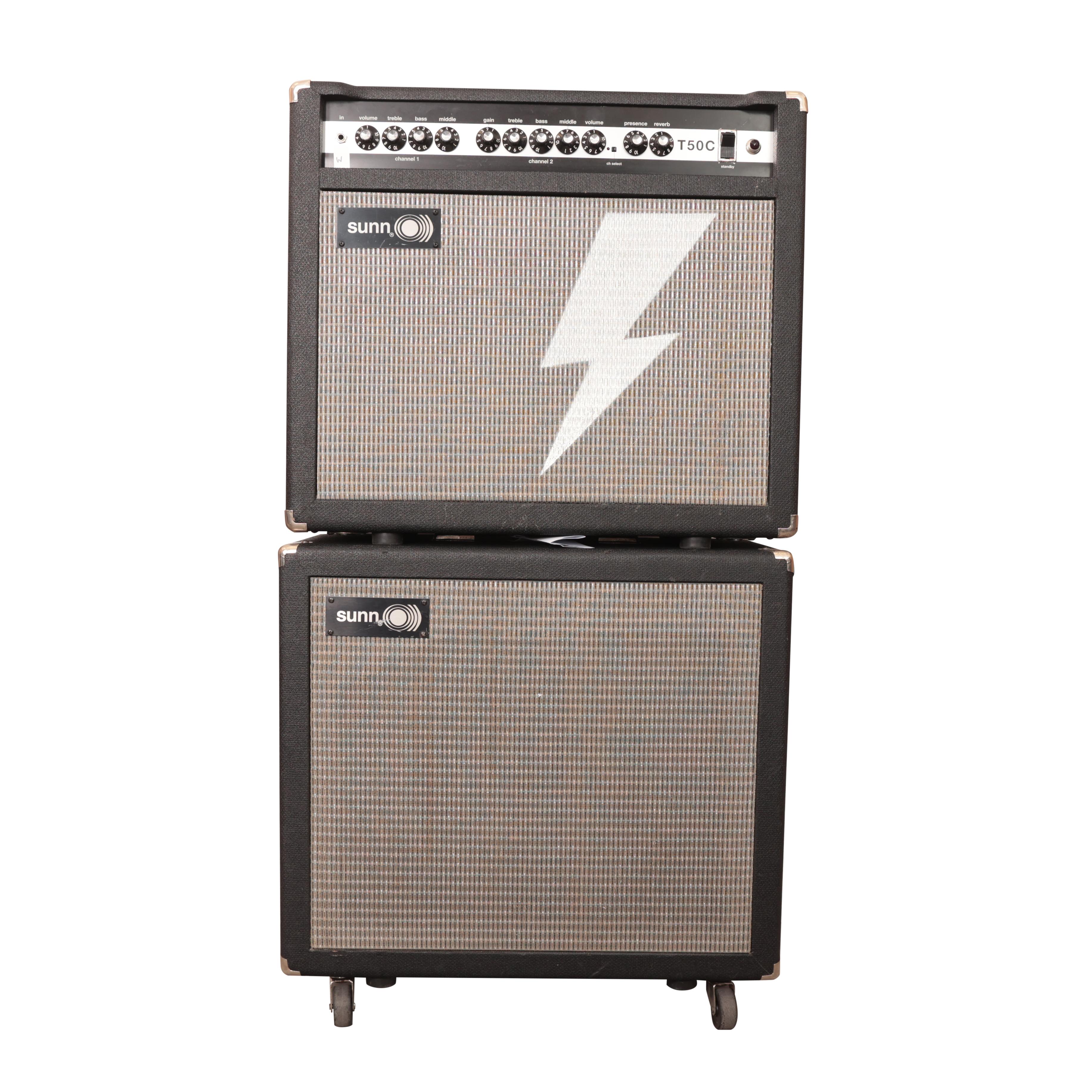 Second Hand Sunn T50C Valve Guitar Combo with Extension Cab 1017 - SH-122-1017 (2).jpg