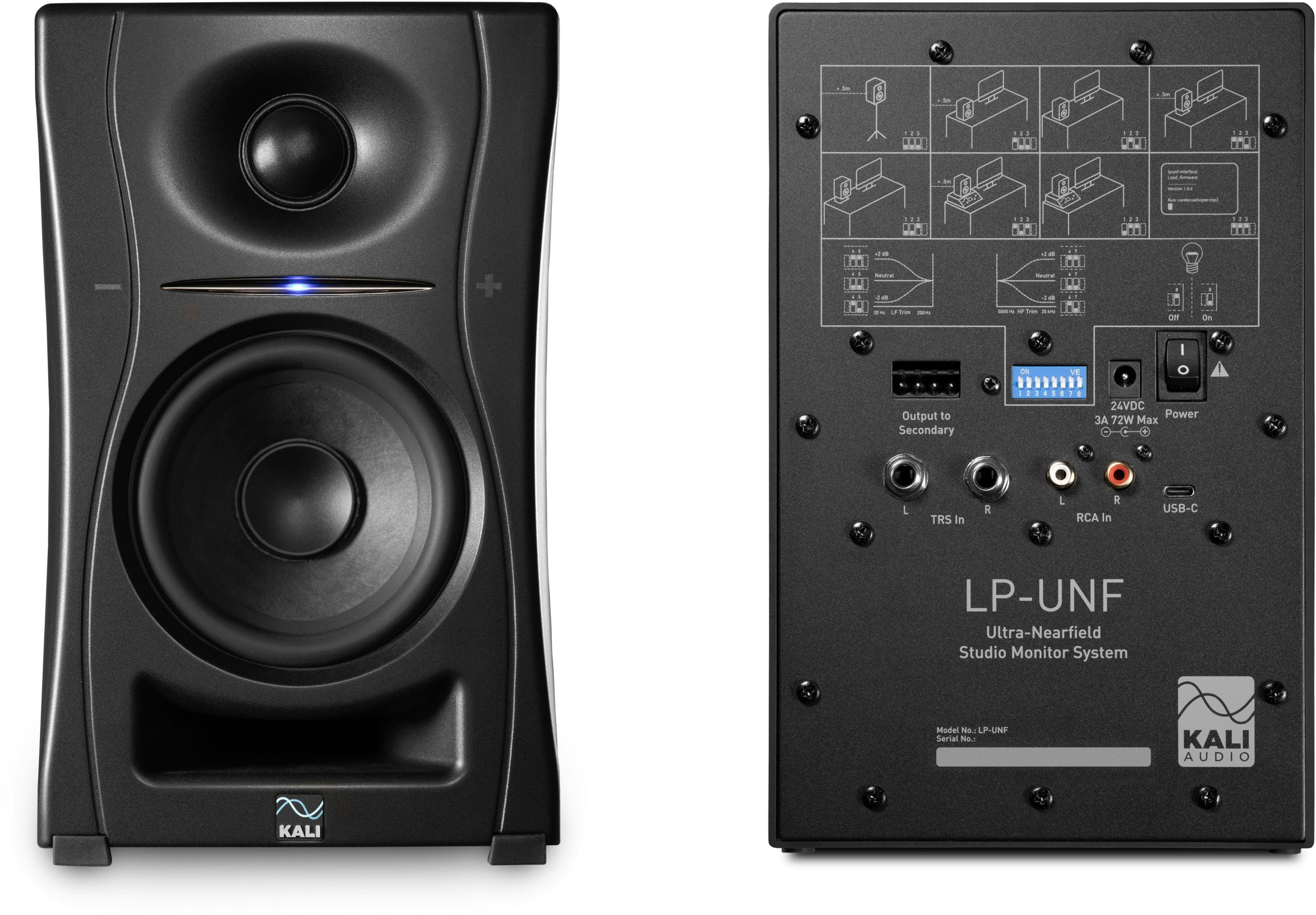 KALI 4 Inch 2-Way powered loudspeaker system withBluetooth (Pair of monitors) - LP-UNF-EU-Kali-Audio_LPUNFEU_Both.jpg