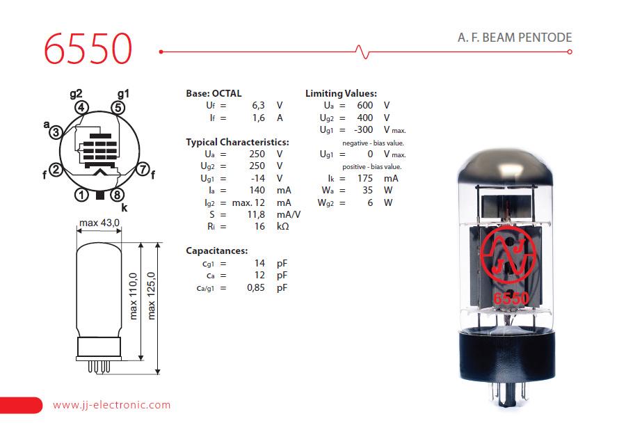 JJ Electronic 6550 Power Tube - JJT6550 2.jpg