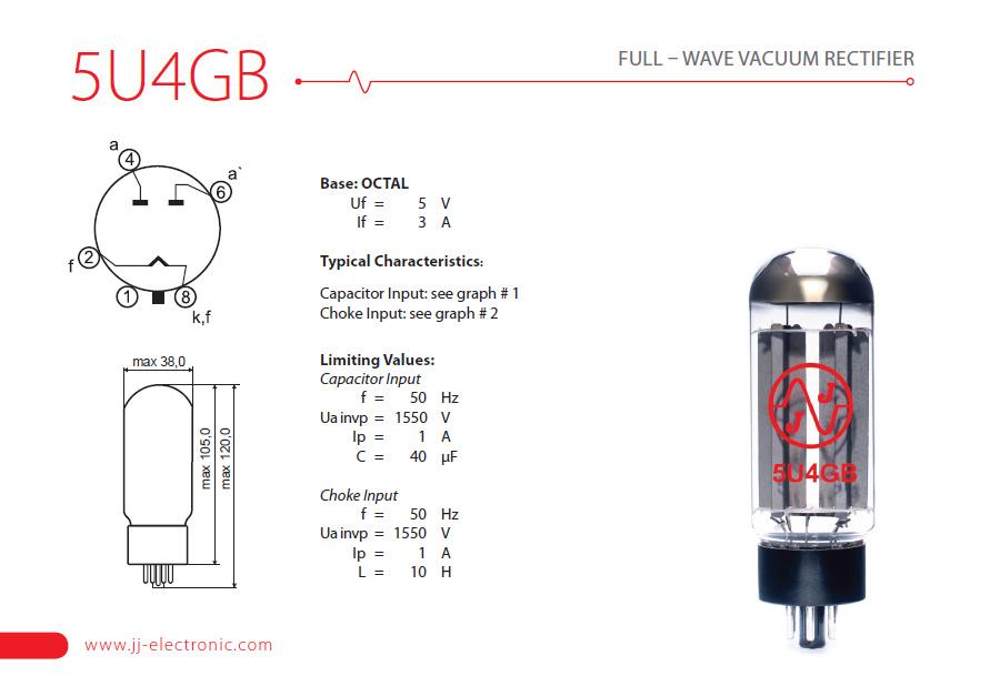 JJ Electronic 5U4GB Rectifier Tube - JJ5U4 2.jpg