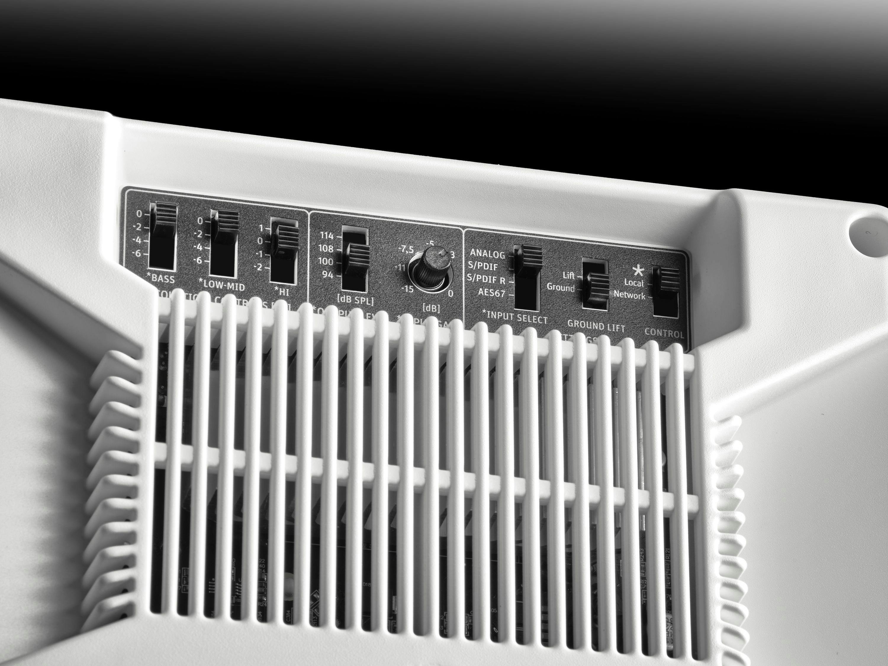 Neumann KH150 AES67 Studio Monitor in White - 529179-KH-150-AES67-W-Controls_Neumann-Studio-Monitor_MR.jpg