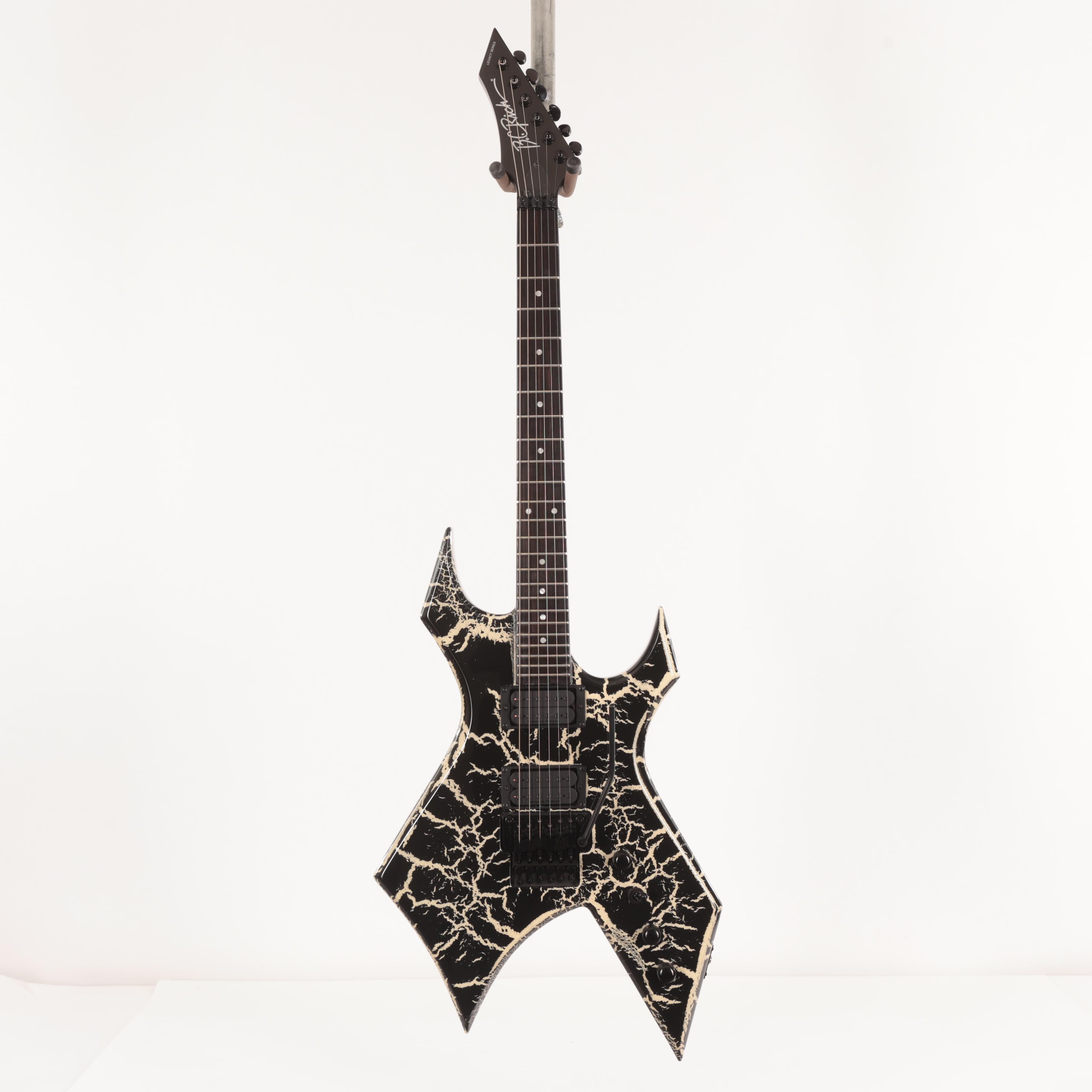 BC Rich Warlock Legacy Floyd Rose Guitar in Black Crackle - WARLEGACYNFGBC (3).jpg