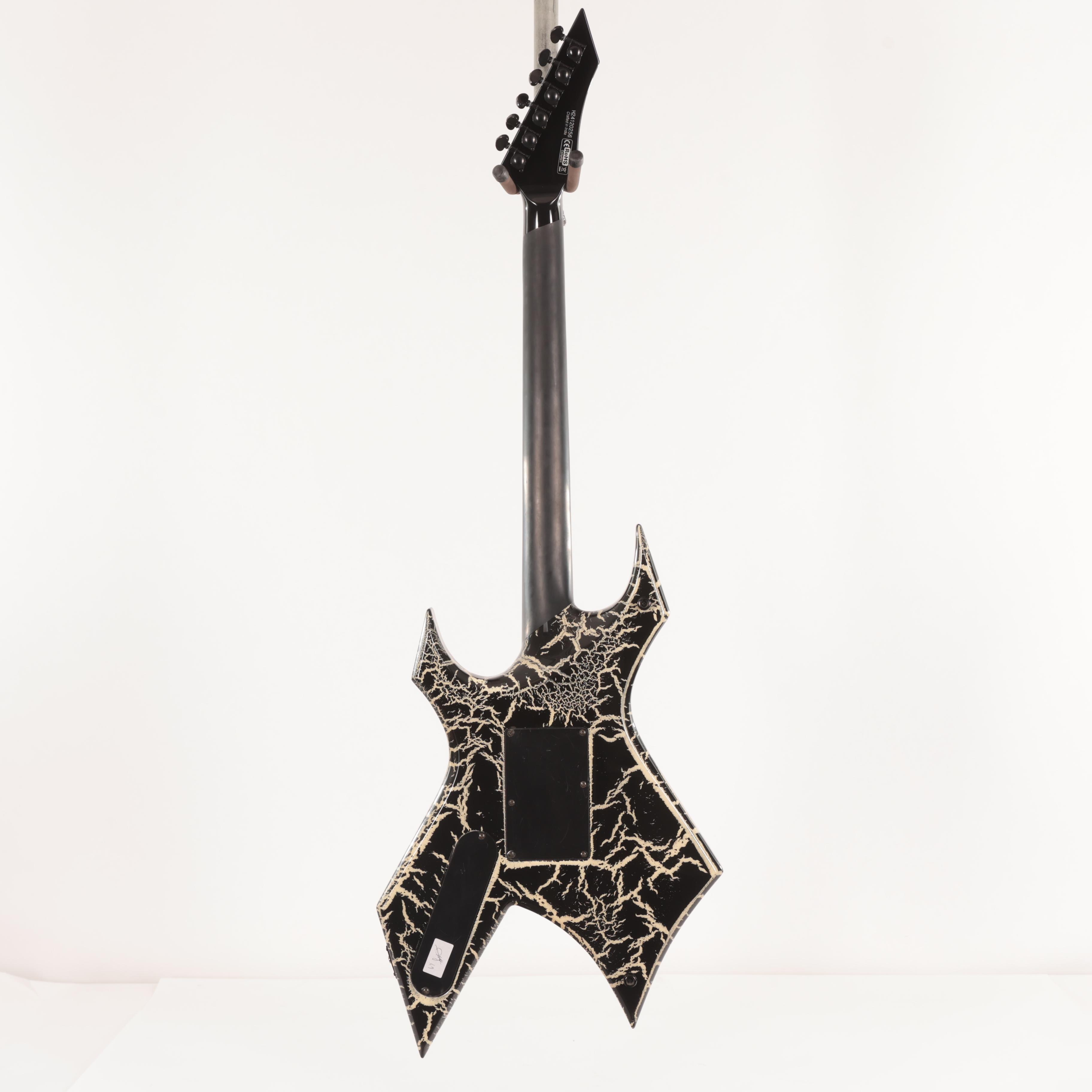 BC Rich Warlock Legacy Floyd Rose Guitar in Black Crackle - WARLEGACYNFGBC (4).jpg