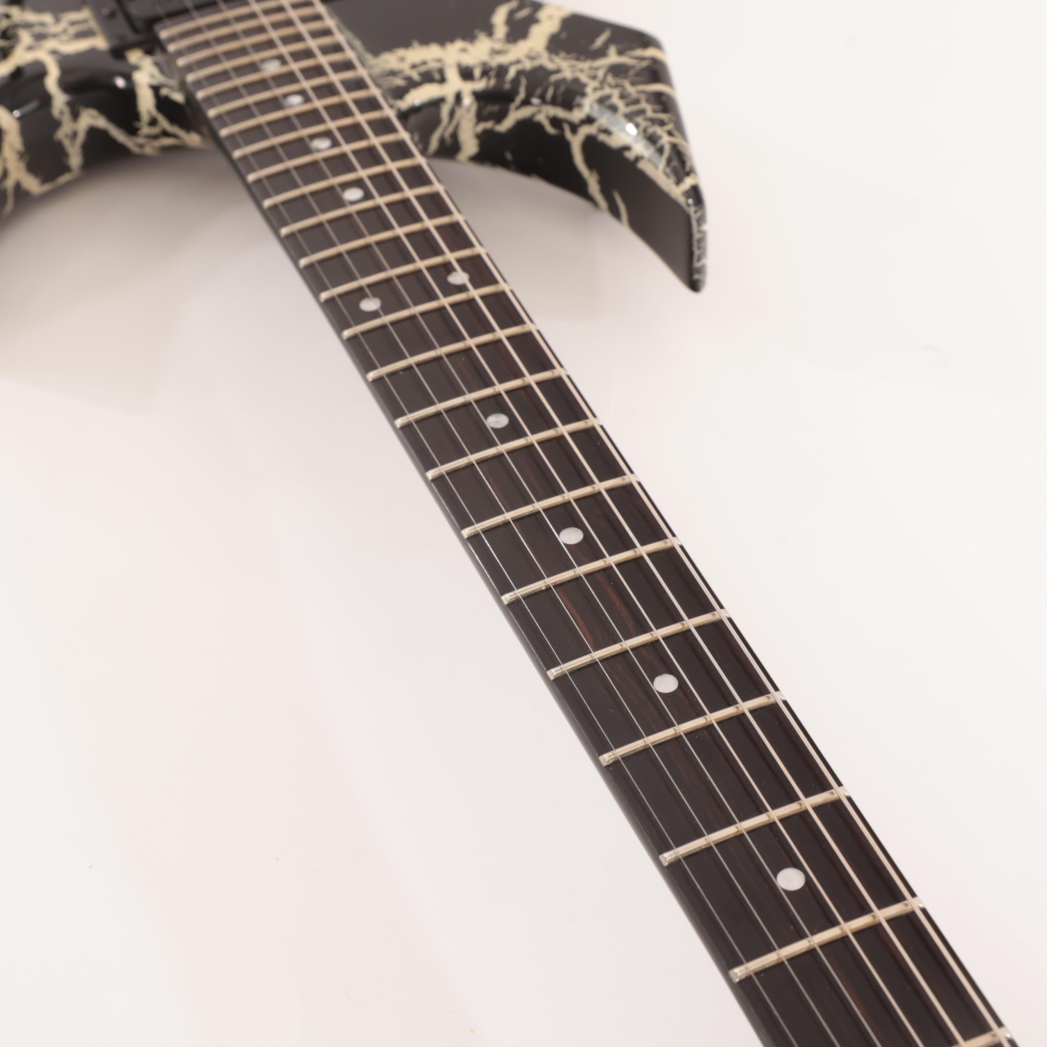 BC Rich Warlock Legacy Floyd Rose Guitar in Black Crackle - WARLEGACYNFGBC (11).jpg