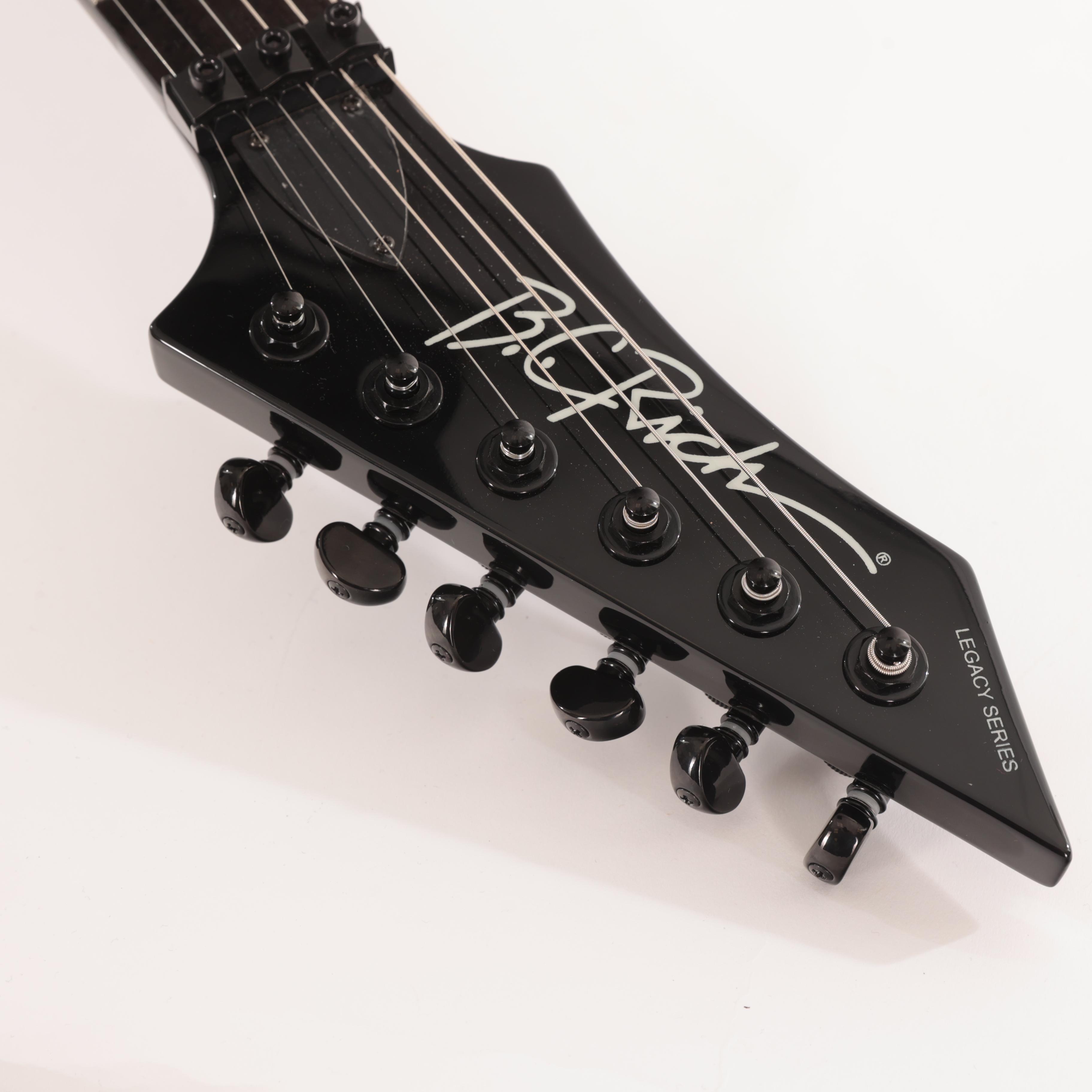 BC Rich Warlock Legacy with Kahler Trem Electric Guitar in Red Crackle - WARLEGACYNKRC (4).jpg