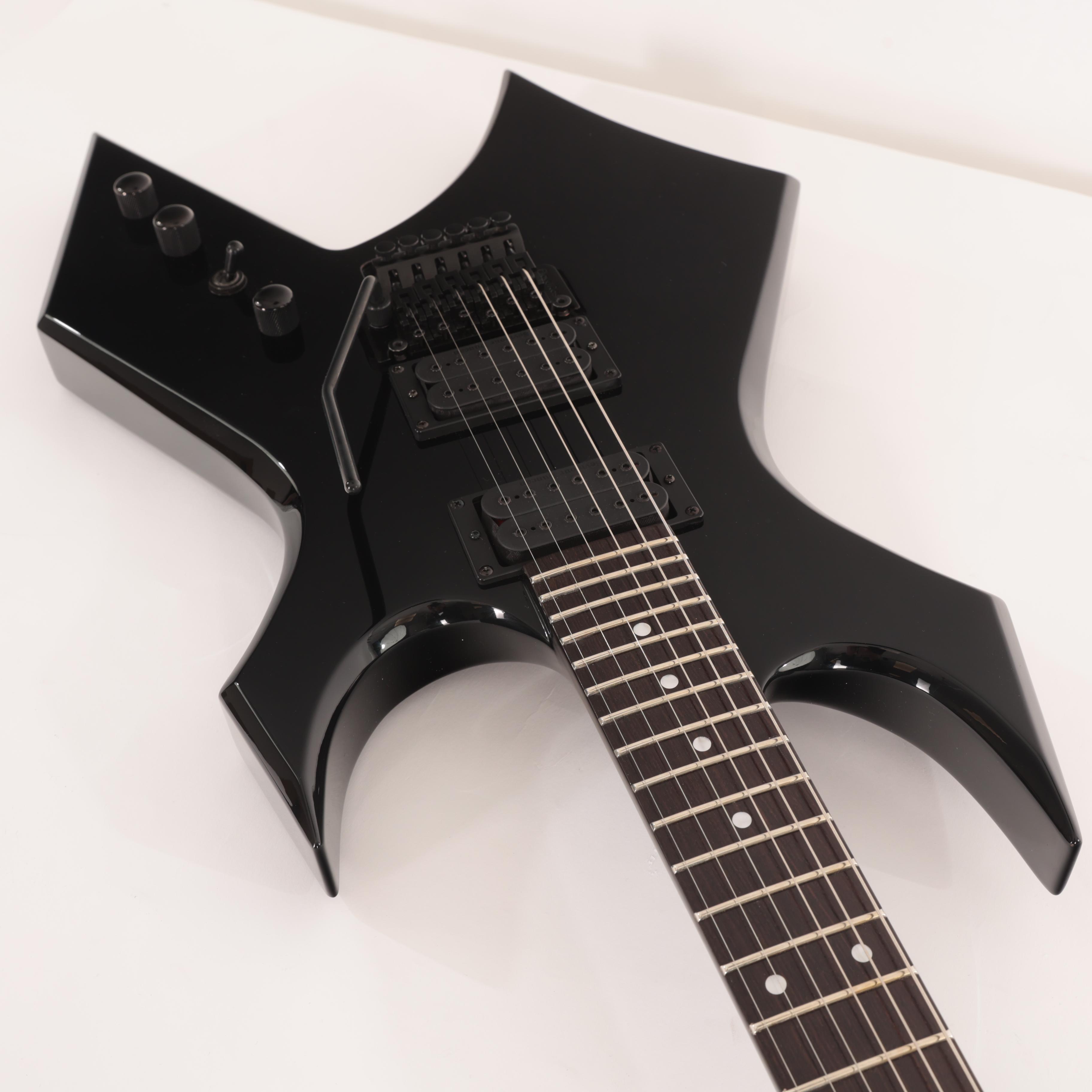 BC Rich Warlock Legacy Floyd Rose Guitar in Black - WARLEGACYNFGB (9).jpg