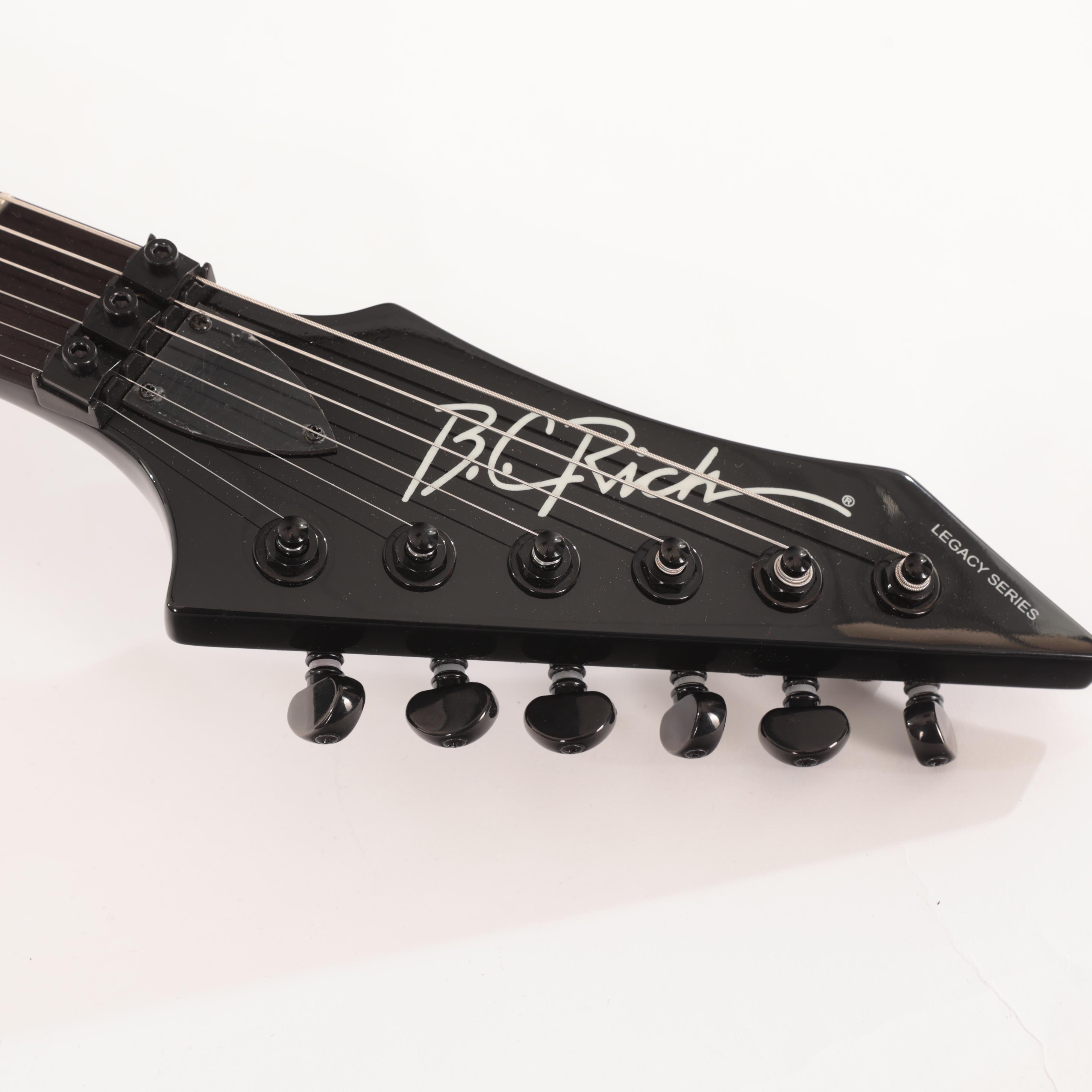 BC Rich Warlock Legacy with Kahler Trem Electric Guitar in Yellow Crackle - WARLEGACYNKYC (12).jpg