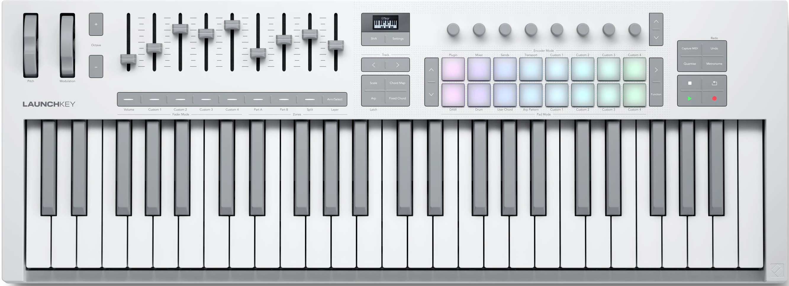 Novation Launchkey 49 MK4 MIDI Keyboard & Controller in White - NOVLKE49MK4WHT (7).jpg