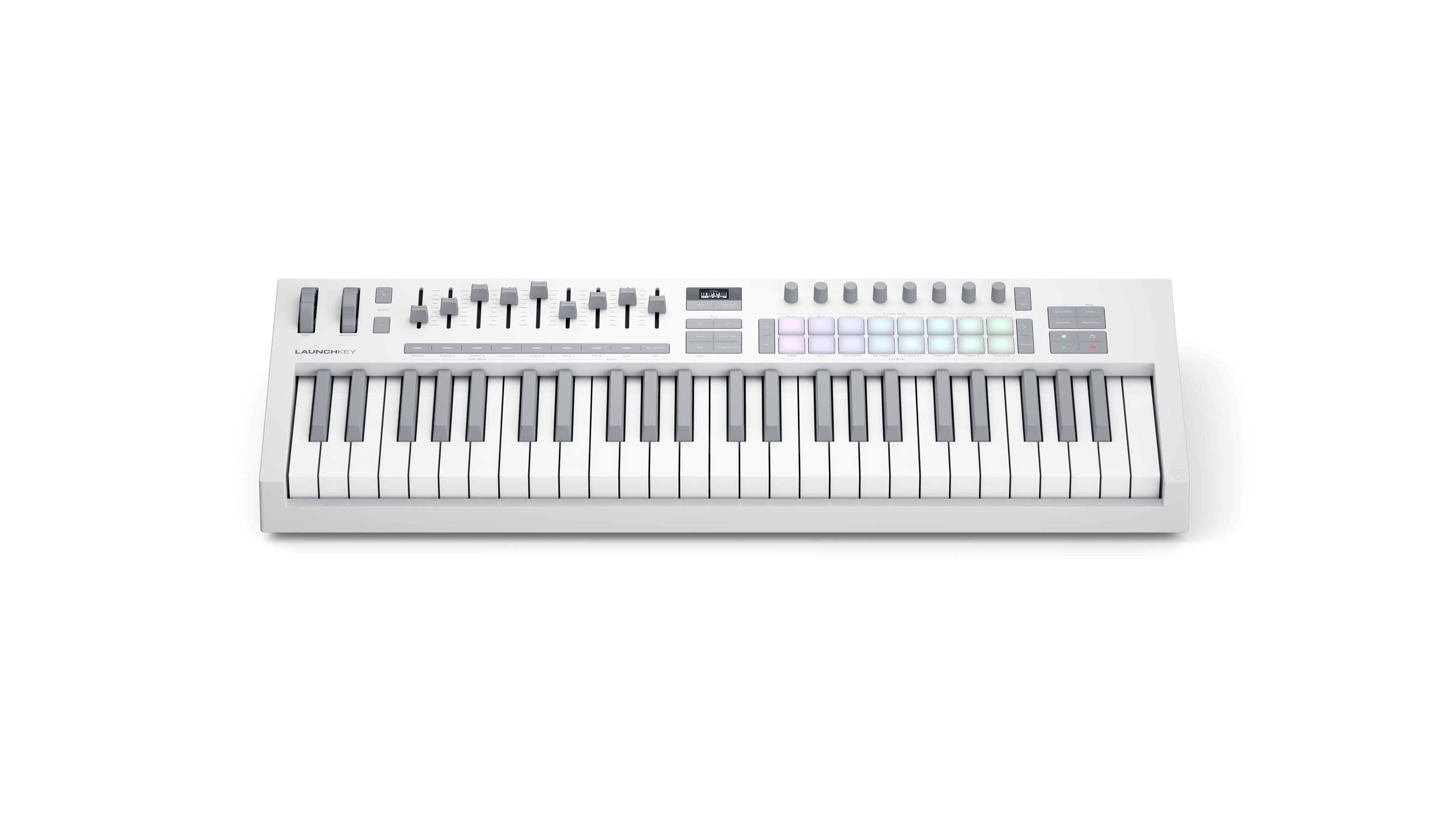 Novation Launchkey 49 MK4 MIDI Keyboard & Controller in White - NOVLKE49MK4WHT (3).jpg