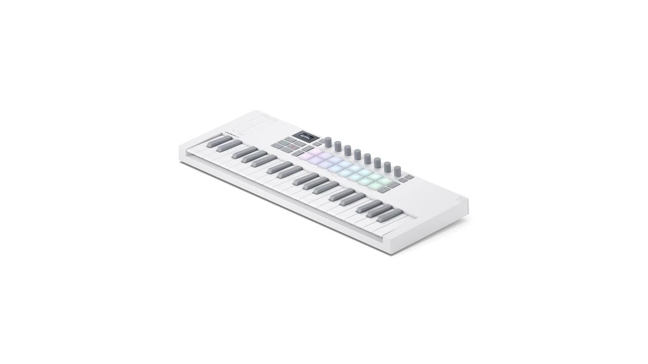 Novation Launchkey Mini 37 MK4 MIDI Keyboard & Controller in White - NOVLK37MIN4WHT (3).jpg