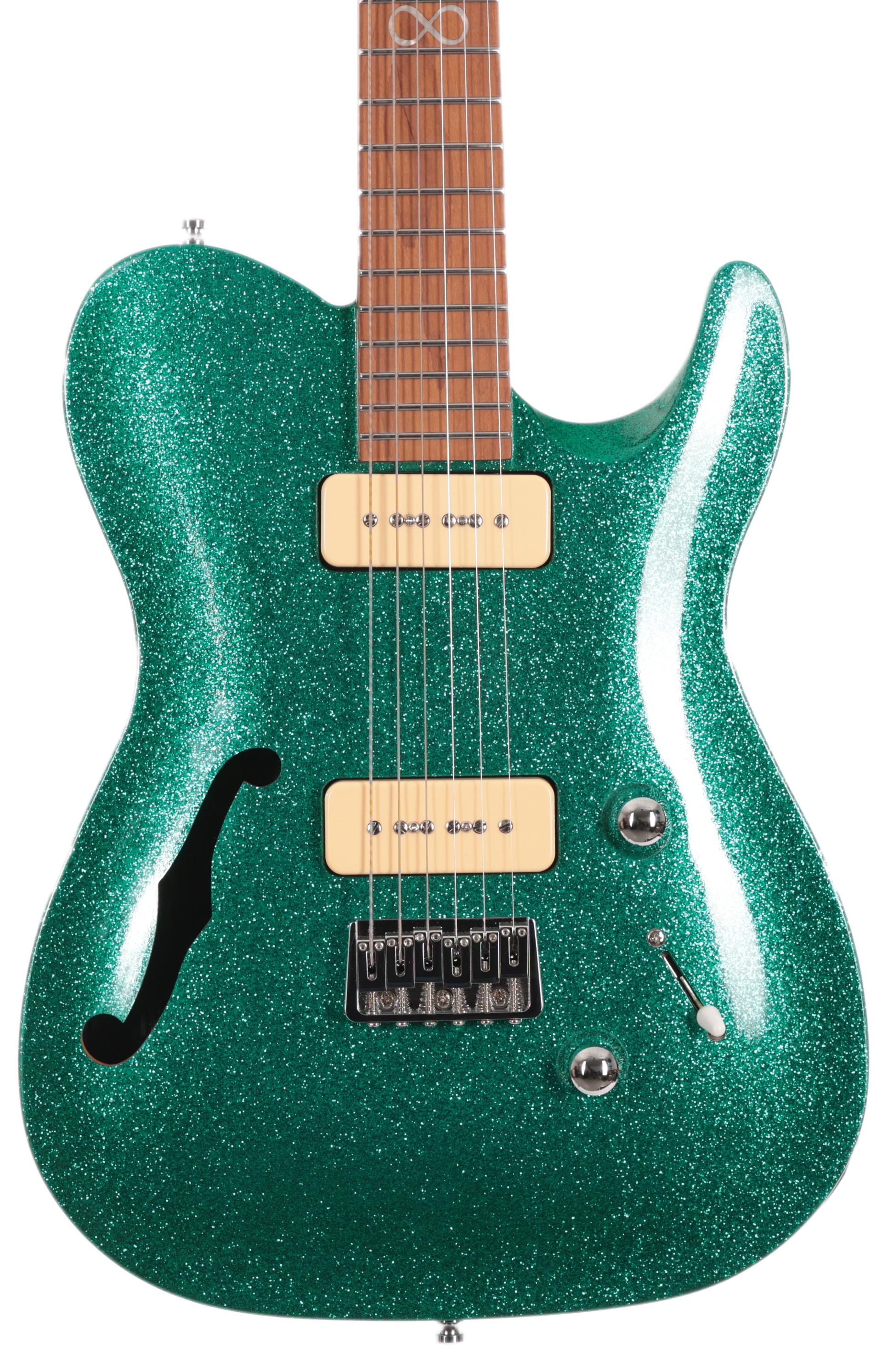 B Stock : Chapman ML3 Semi-Hollow Pro Traditional in Aventurine Green Sparkle 244 - ML3SHP-TRD-50244 (2).jpg