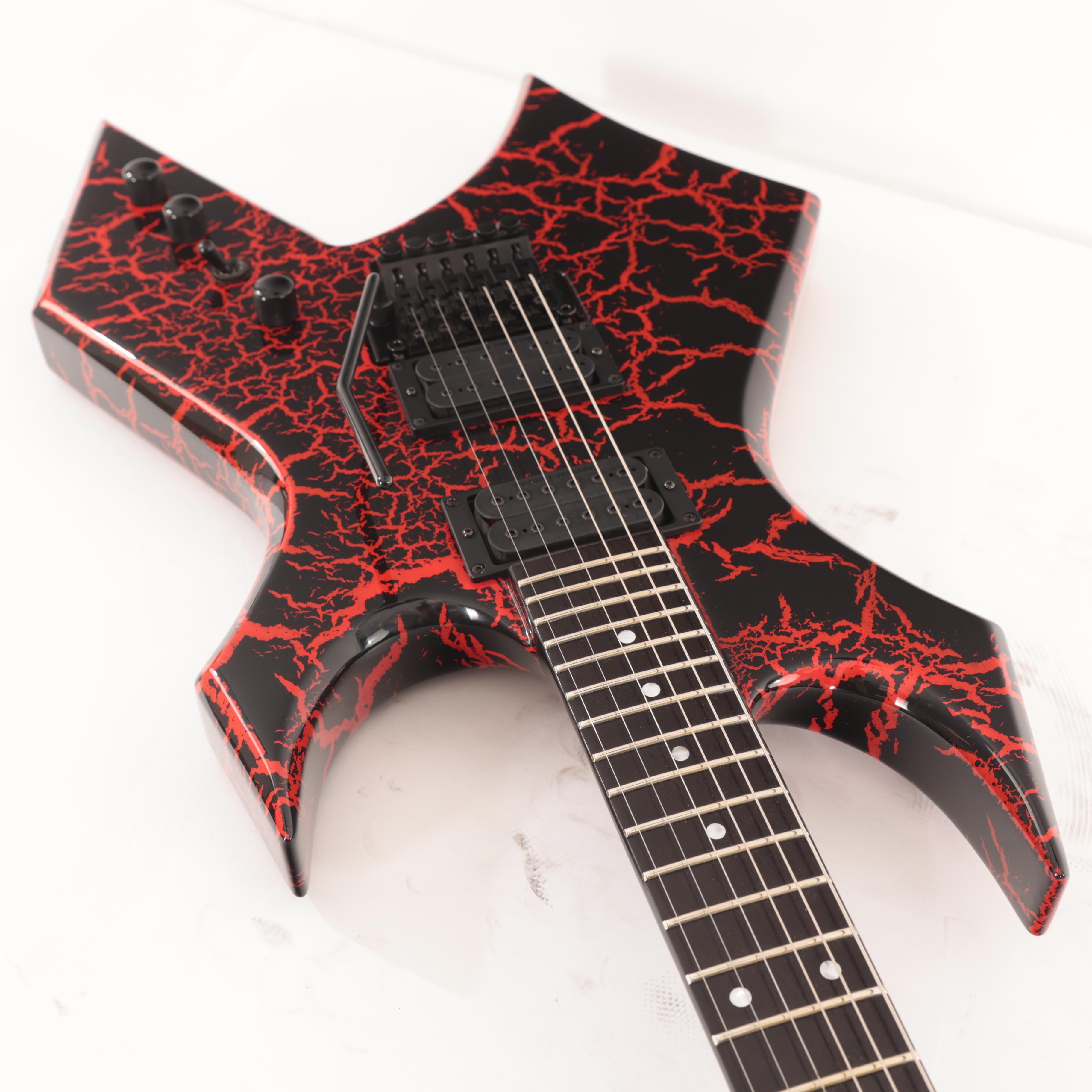 BC Rich Warlock Legacy Floyd Rose Guitar in Red Crackle - WARLEGACYNFRCR (9).jpg