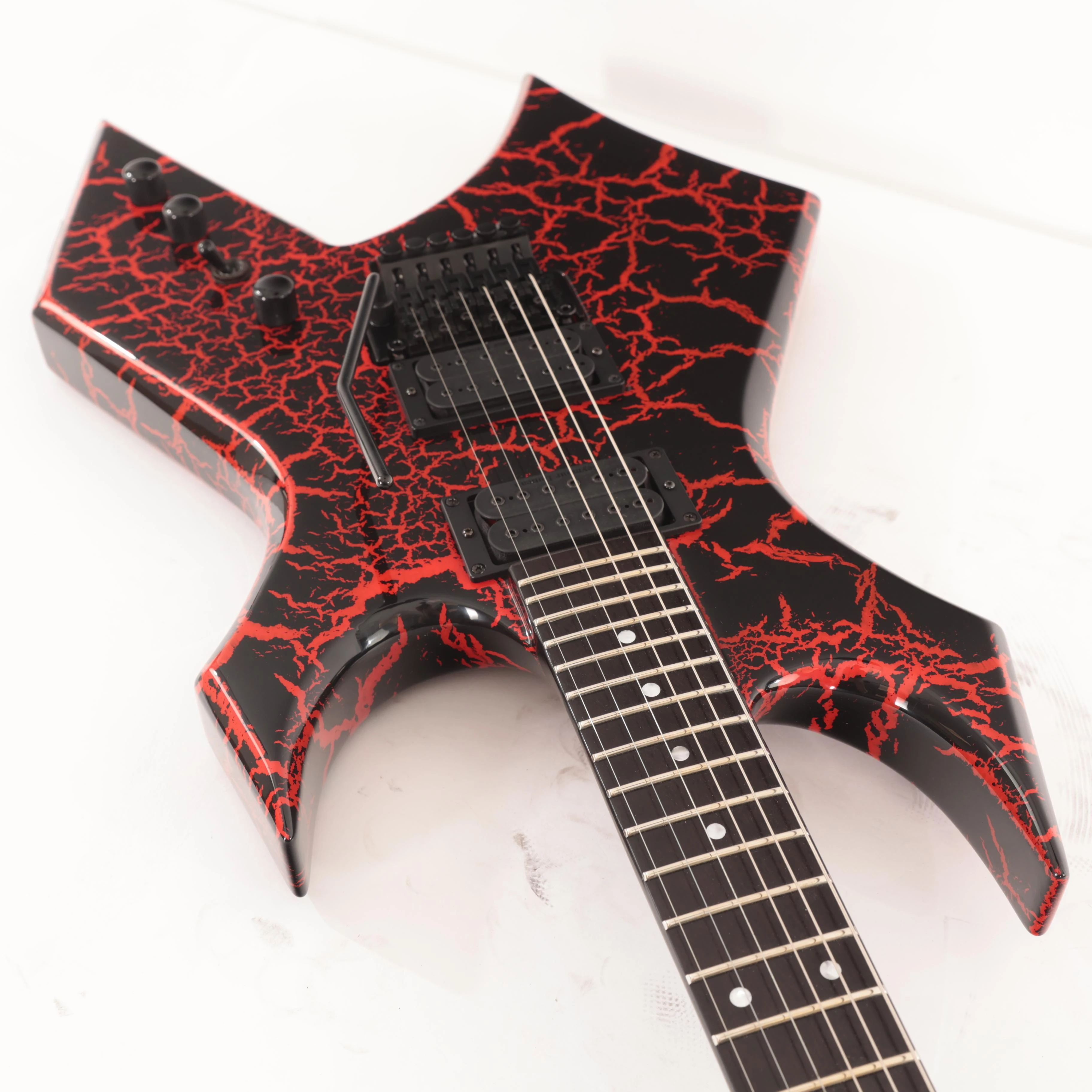 BC Rich Warlock Legacy Floyd Rose Guitar in Red Crackle - WARLEGACYNFRCR (9).jpg