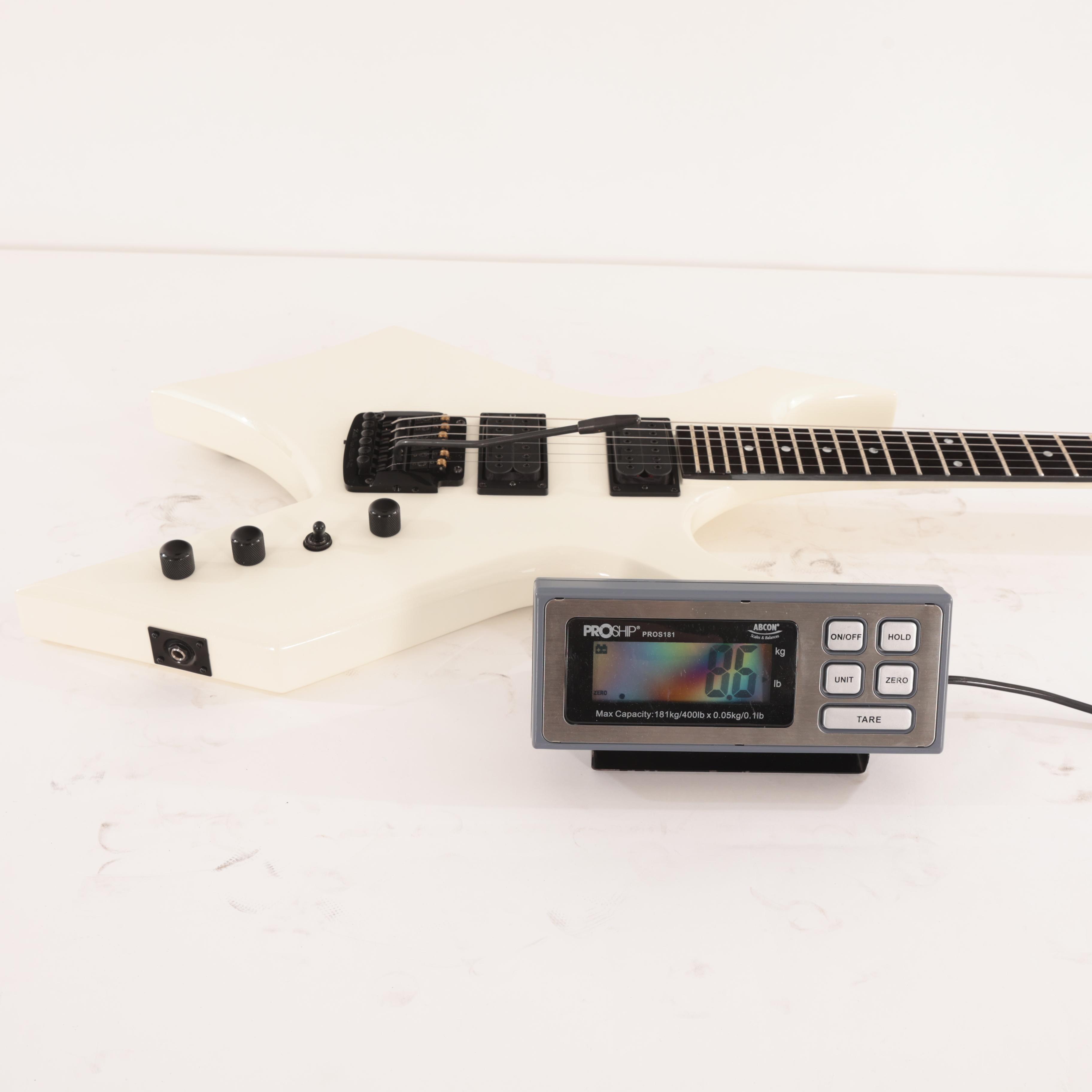 BC Rich Warlock Legacy with Kahler Trem Electric Guitar in Glitter Rock White  - WARLEGACYNKGR (5).jpg