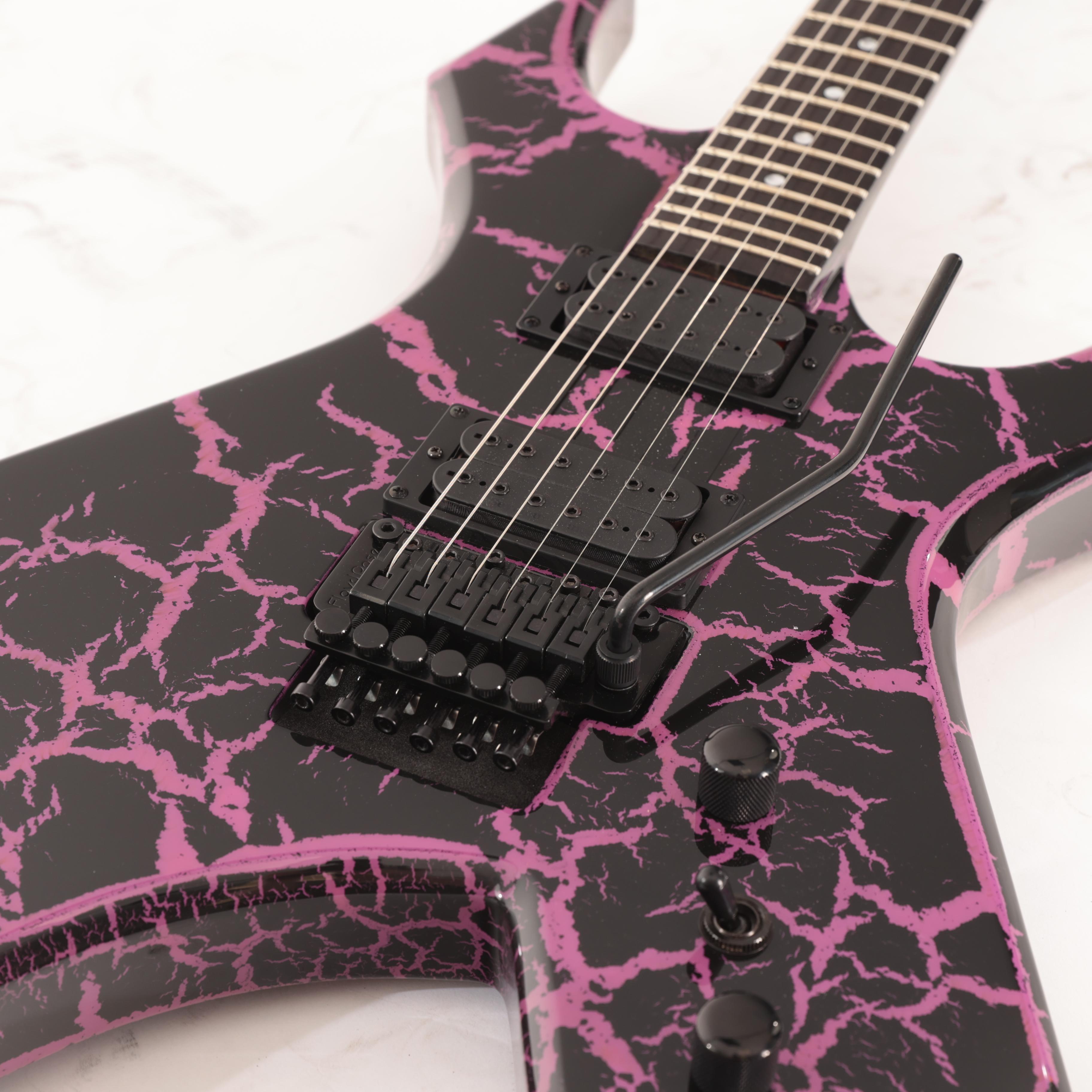 BC Rich Warlock Legacy Floyd Rose Guitar in Purple Crackle - WARLEGACYNFGPC (7).jpg