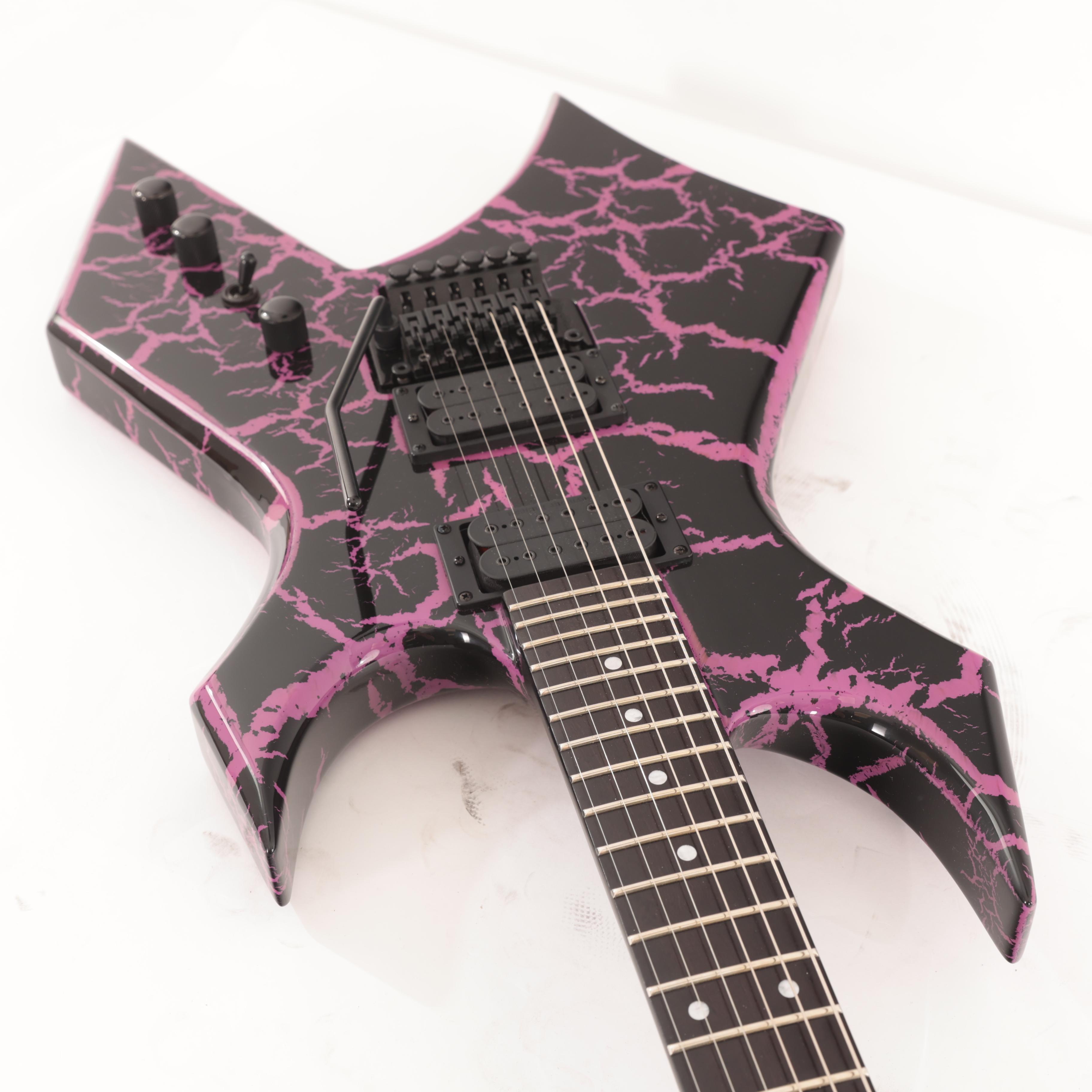 BC Rich Warlock Legacy Floyd Rose Guitar in Purple Crackle - WARLEGACYNFGPC (9).jpg
