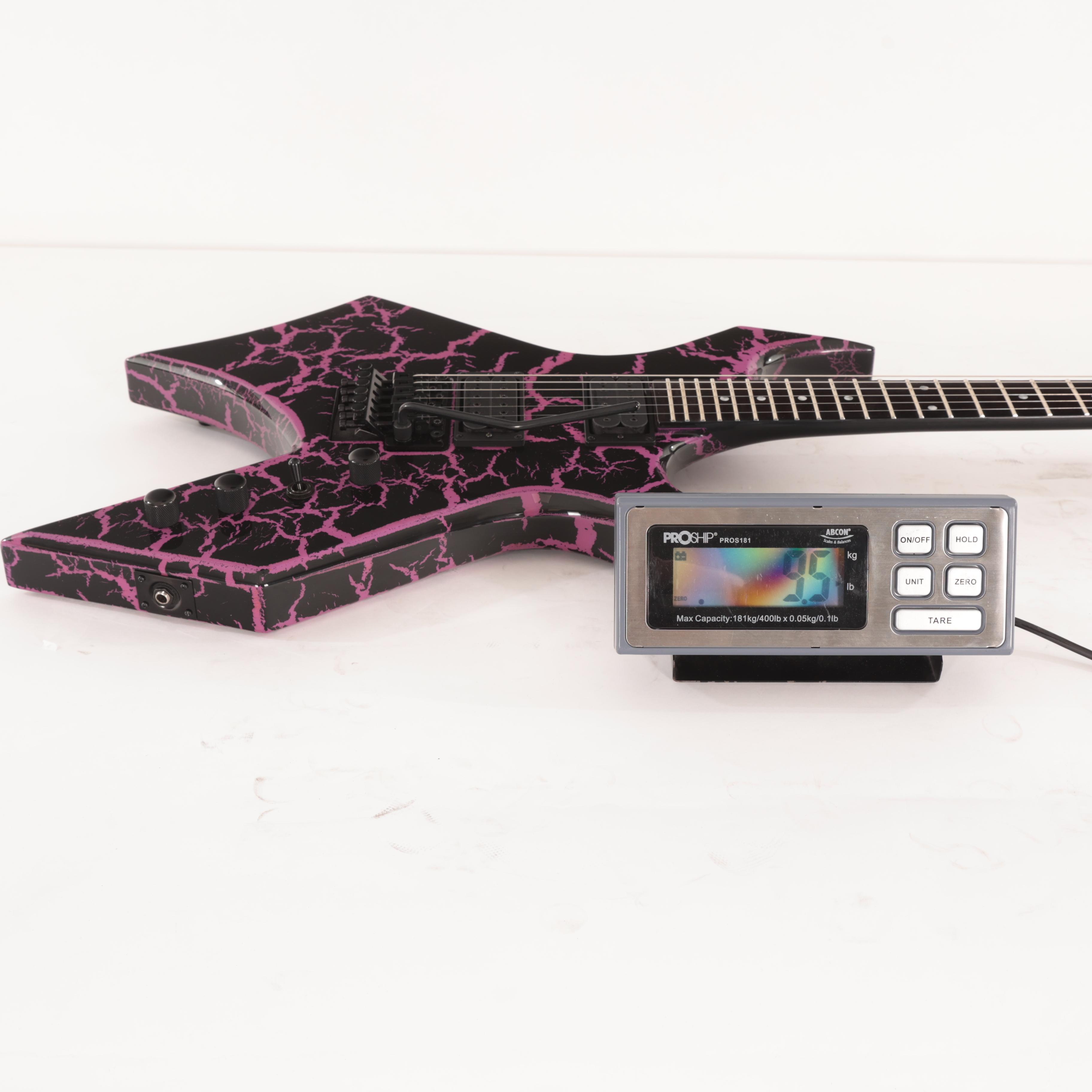 BC Rich Warlock Legacy Floyd Rose Guitar in Purple Crackle - WARLEGACYNFGPC (5).jpg