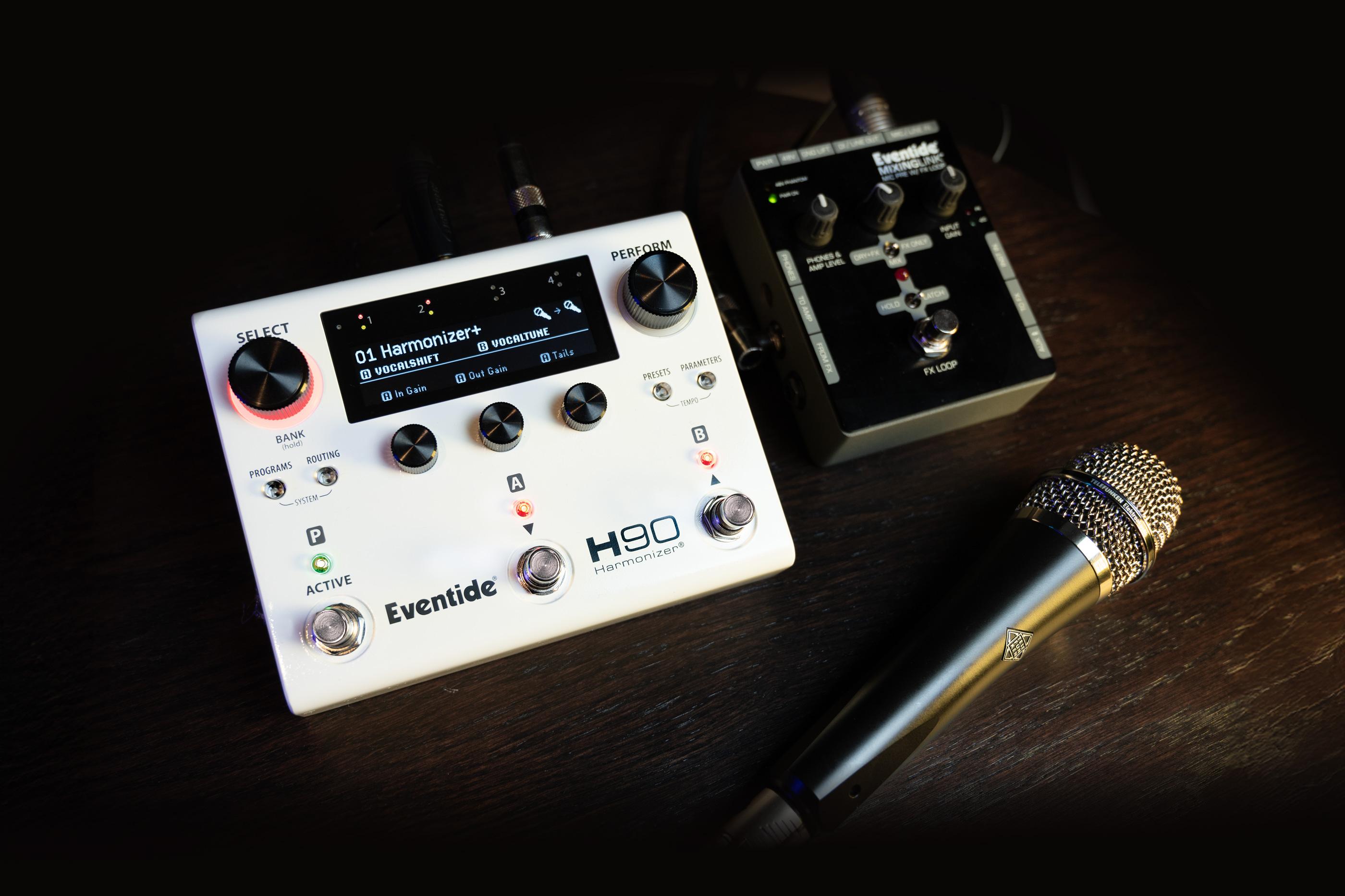 Eventide H90 Harmonizer Multi-Effects Pedal and Mixing Link Bundle - H90-HarmonizerPlus-Vocals-2.jpg