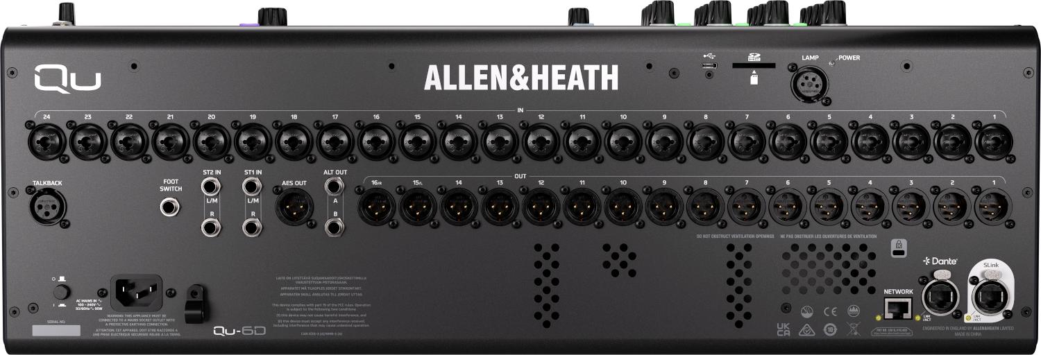 Allen & Heath Qu-6D Dante Digital Mixer - QU6D (4).jpg