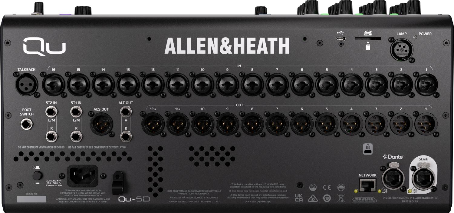 Allen & Heath Qu-5D Dante Digital Mixer  - QU5D (4).jpg