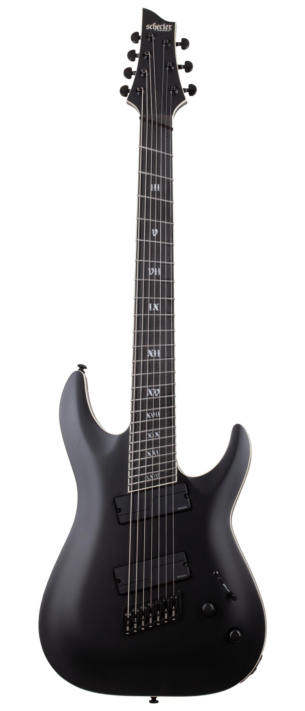 Schecter C-7 SLS Elite Multi-Scale Evil Twin Electric Guitar in Satin Black - C-7 MULTISCALE SLS ELITE 1336 FLAT copy.jpg