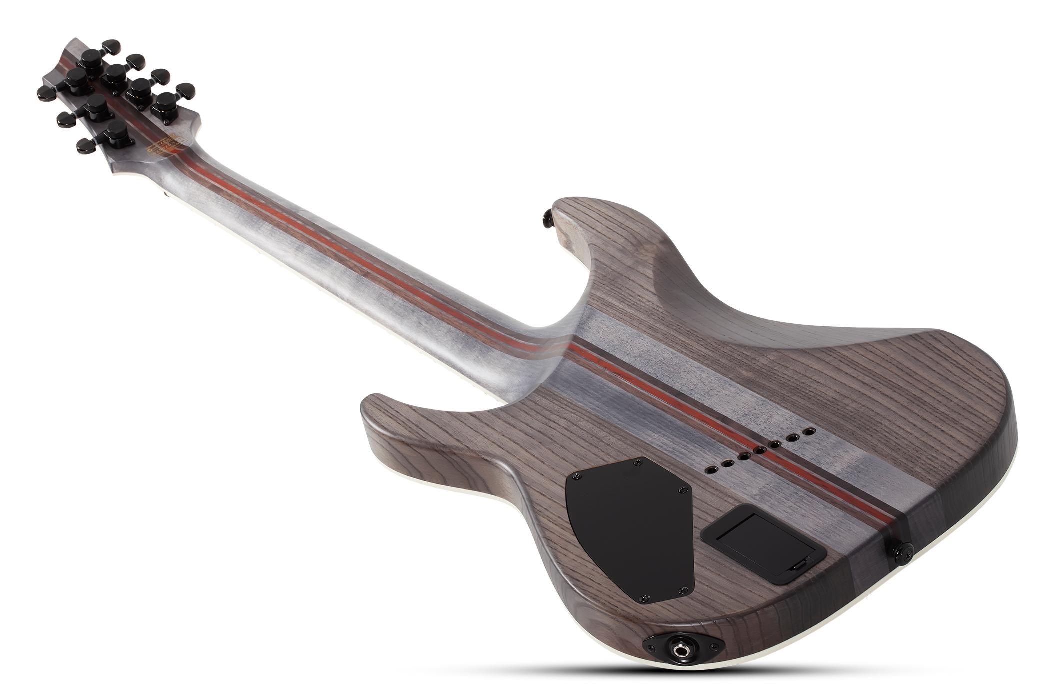 Schecter C-7 SLS Elite Multi-Scale Evil Twin Electric Guitar in Satin Black - C-7 MULTISCALE SLS ELITE EVIL TWIN 1336 BACK FULL.jpg