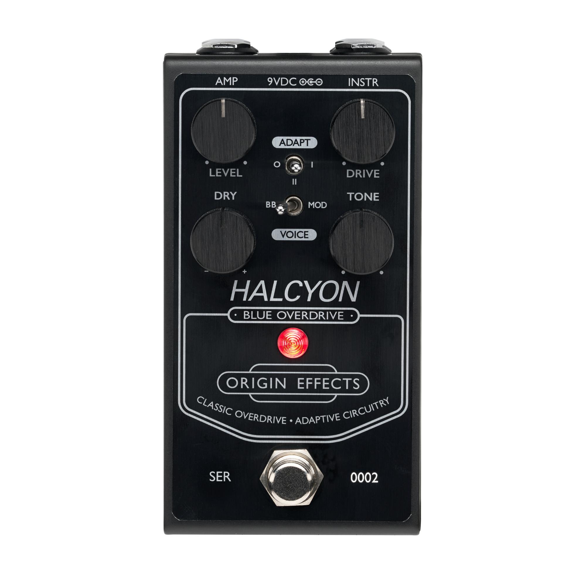 Origin Effects Halcyon Blue Overdrive Pedal - Black Edition - Black Edition Halcyon Blue.jpg